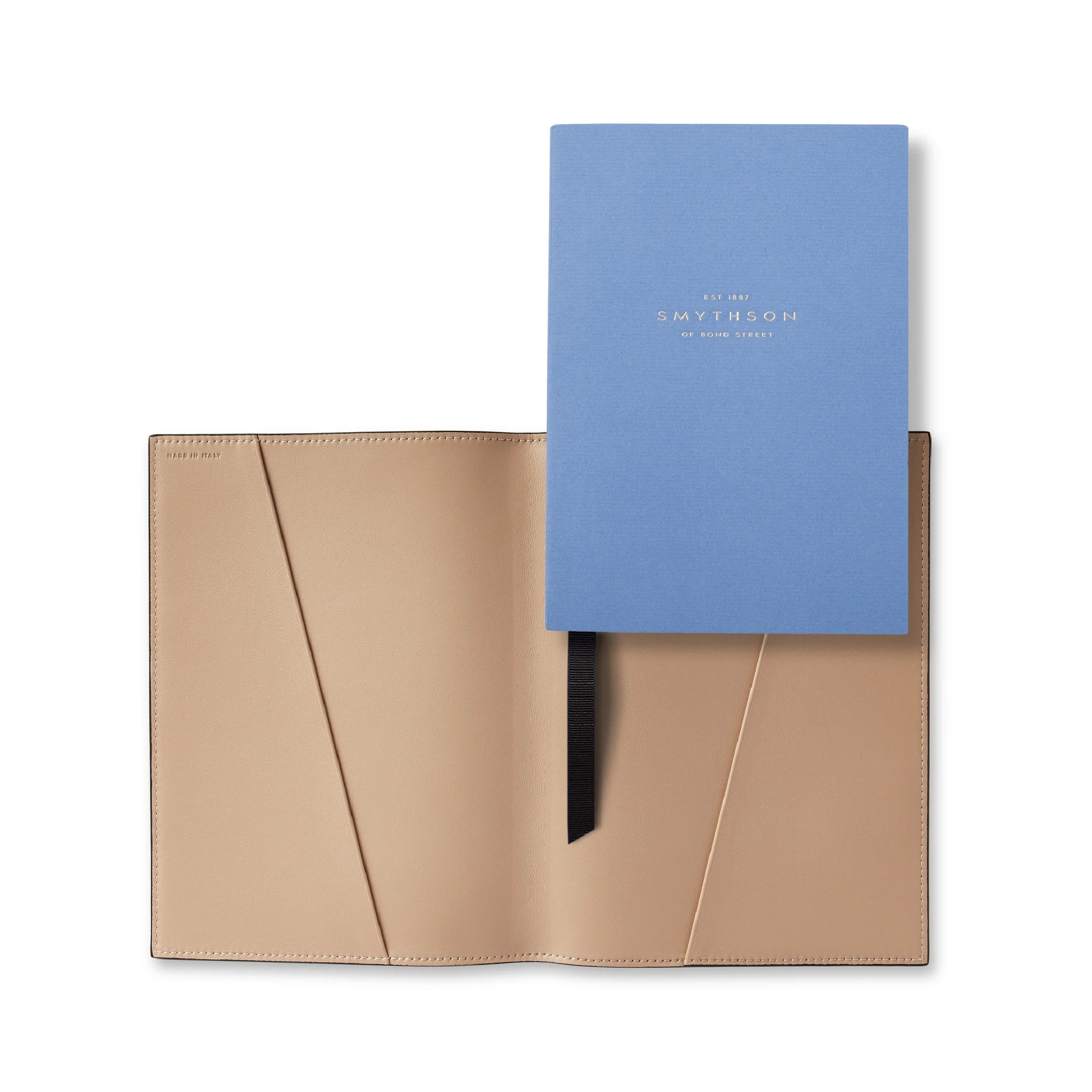 SMYTHSON Nutmeg Brown Evergreen Refillable Notebook in Ludlow