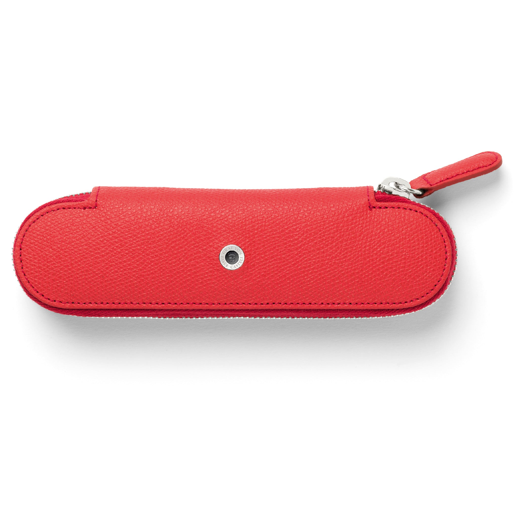 Epsom 2 Pen Case with Zipper India Red