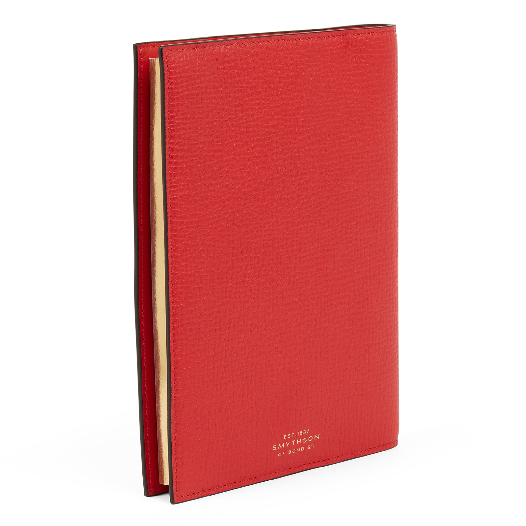 SMYTHSON Poppy Red Evergreen Refillable Notebook in Ludlow