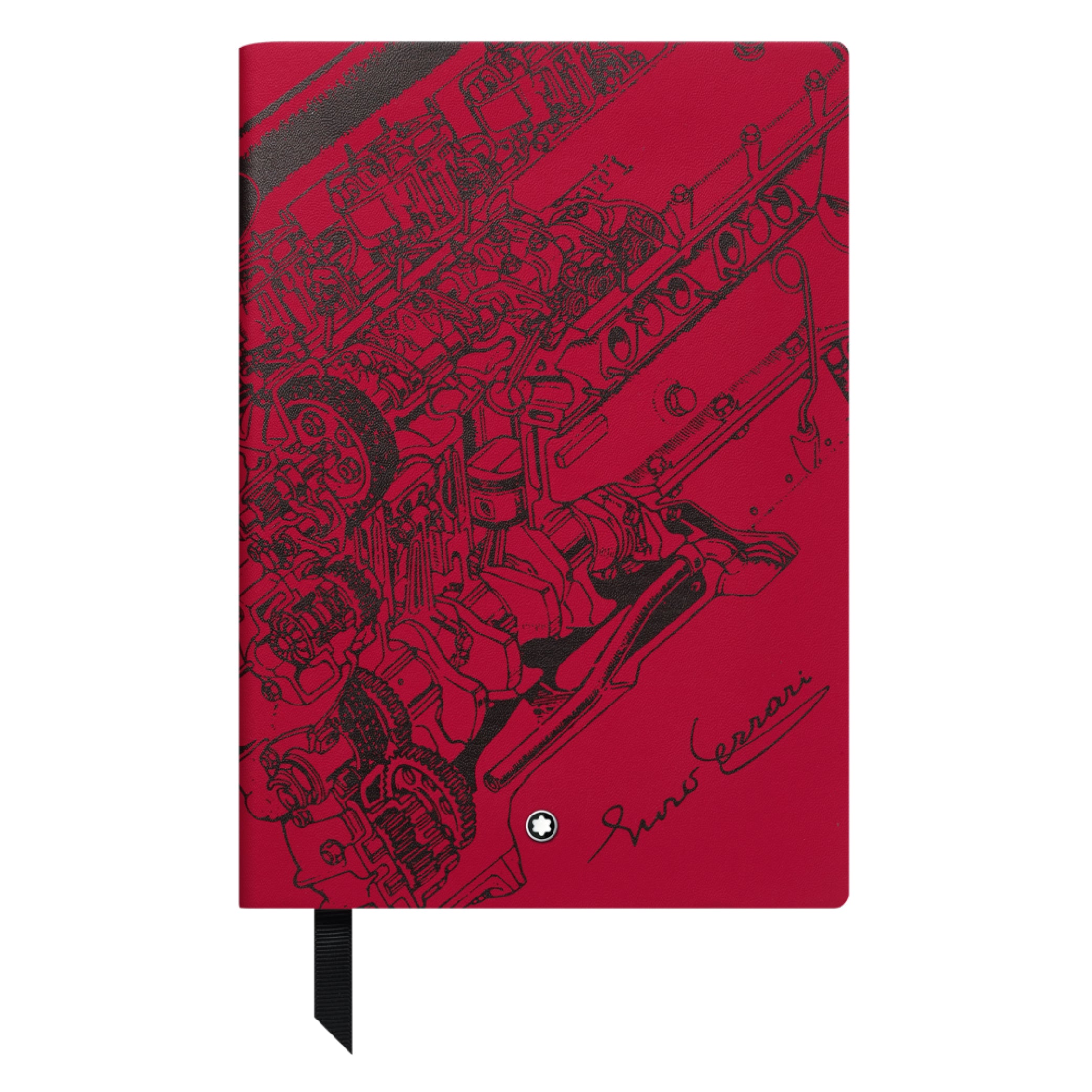 Great Characters Enzo Ferrari Small Notebook #146 Red, Lined