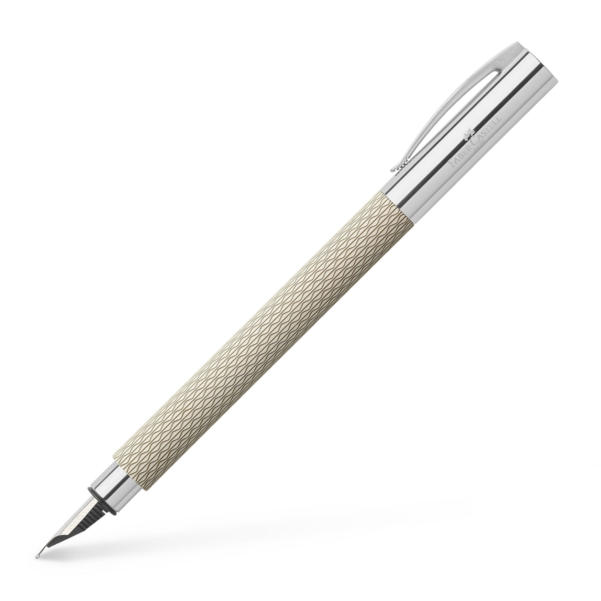 FABER CASTELL Ambition OpArt White Sand Fountain Pen - Extra Fine