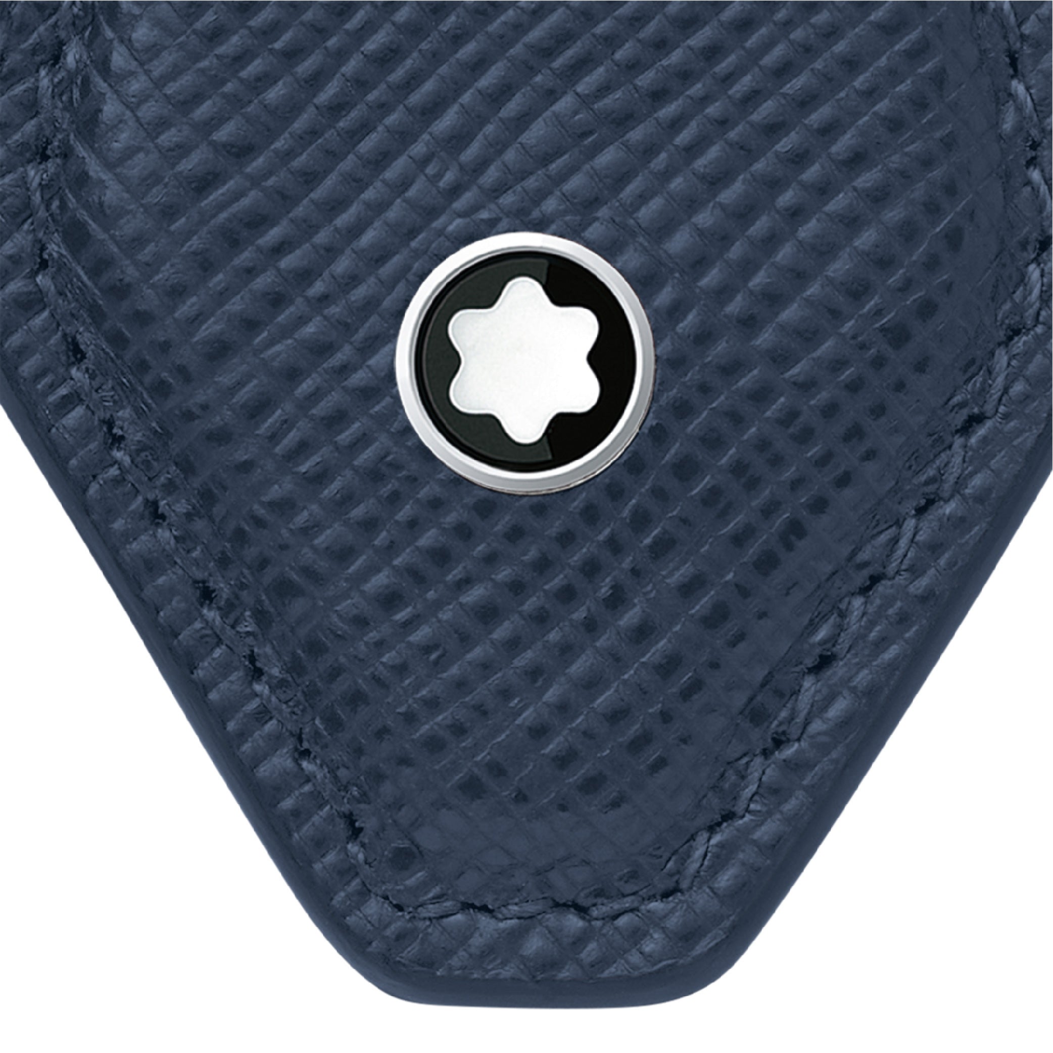 Sartorial Diamond Shaped Key Fob Ink Blue