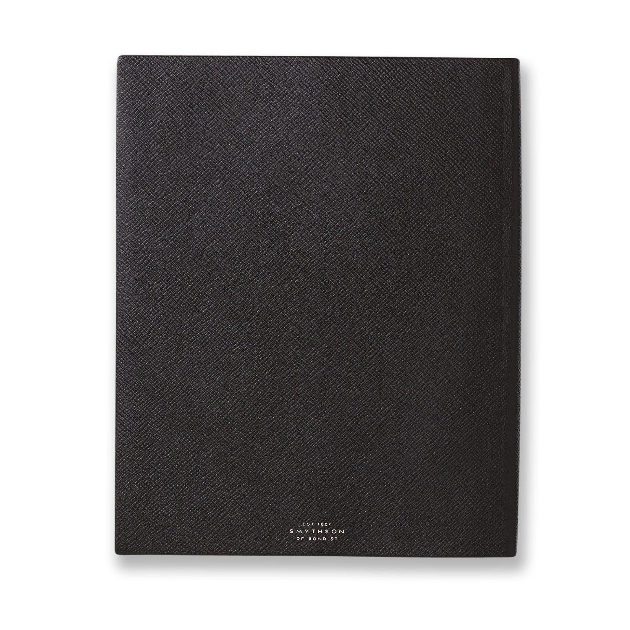 SMYTHSON Black Portobello Notebook in Panama