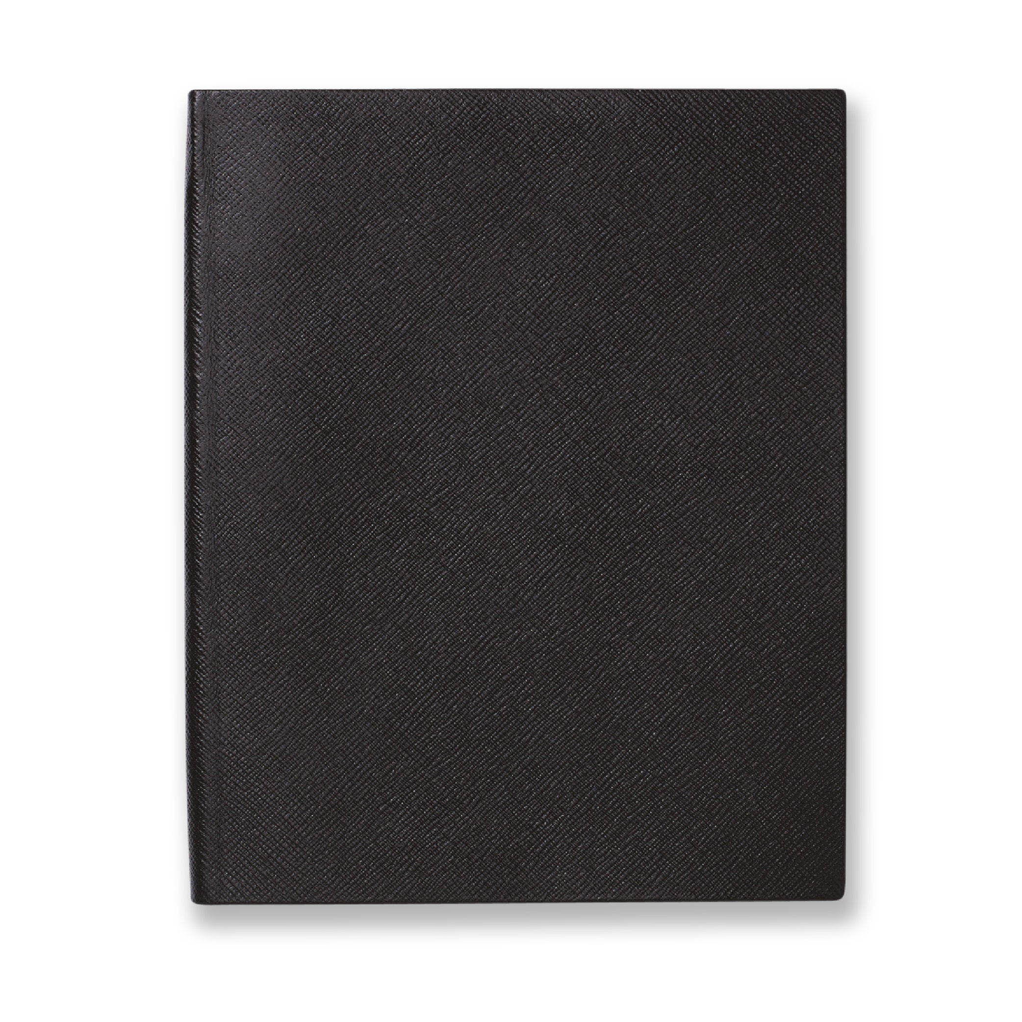 SMYTHSON Black Portobello Notebook in Panama