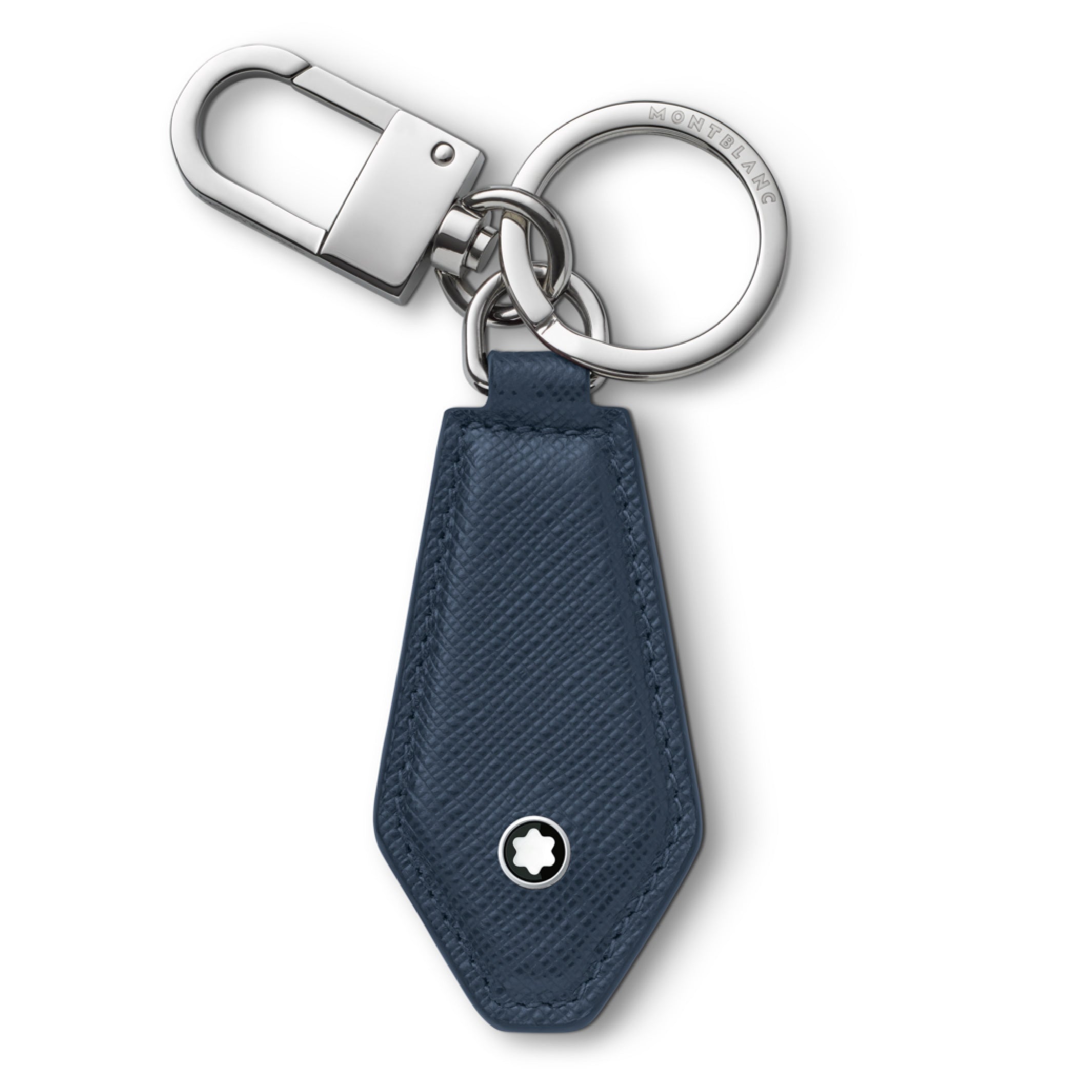 Sartorial Diamond Shaped Key Fob Ink Blue