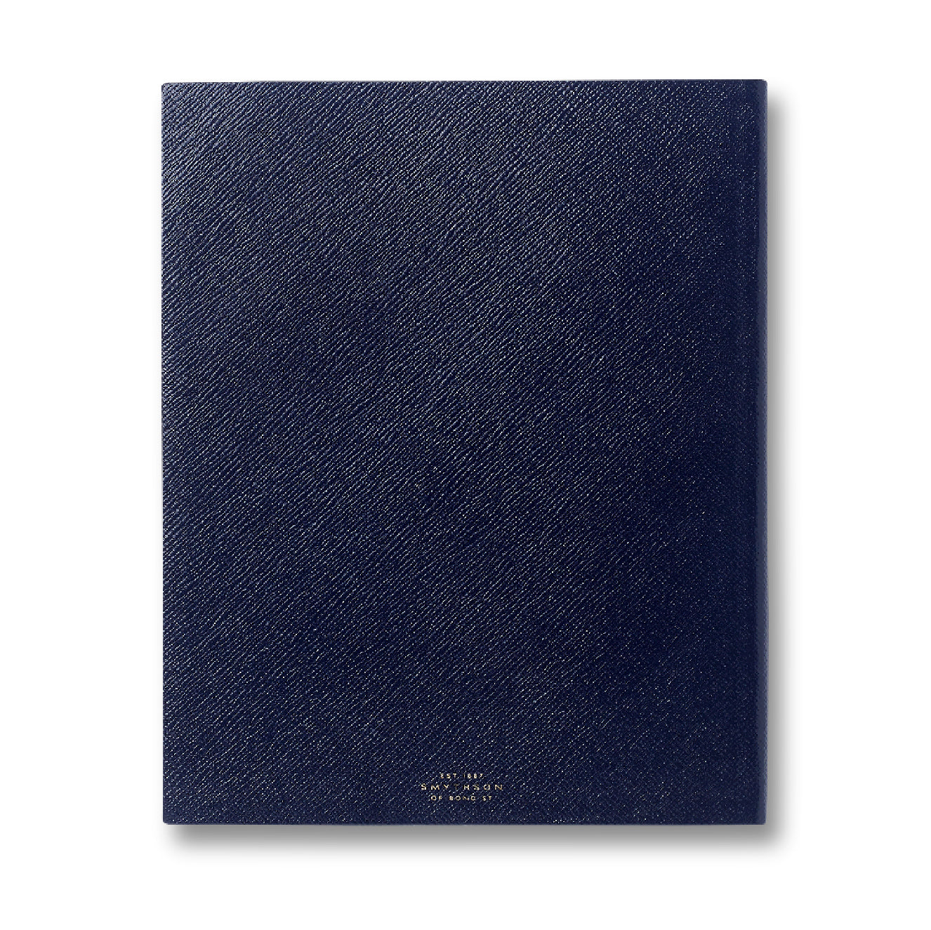 SMYTHSON Navy Portobello Notebook in Panama