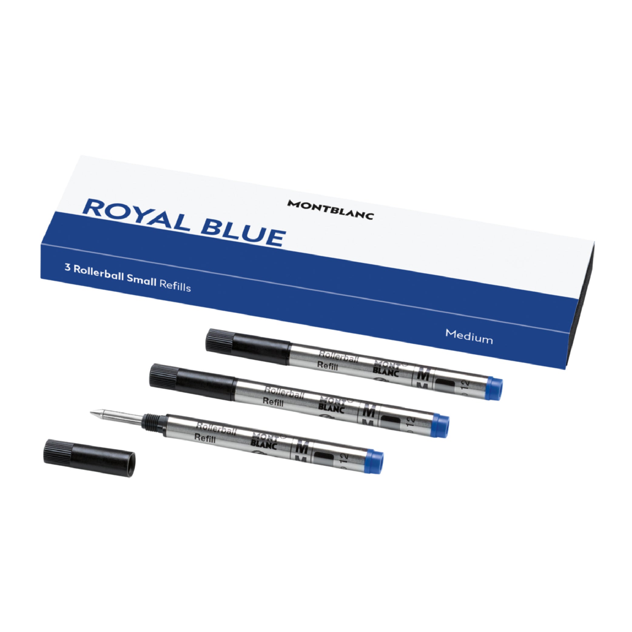 3 Rollerball Small Refills Royal Blue (M)