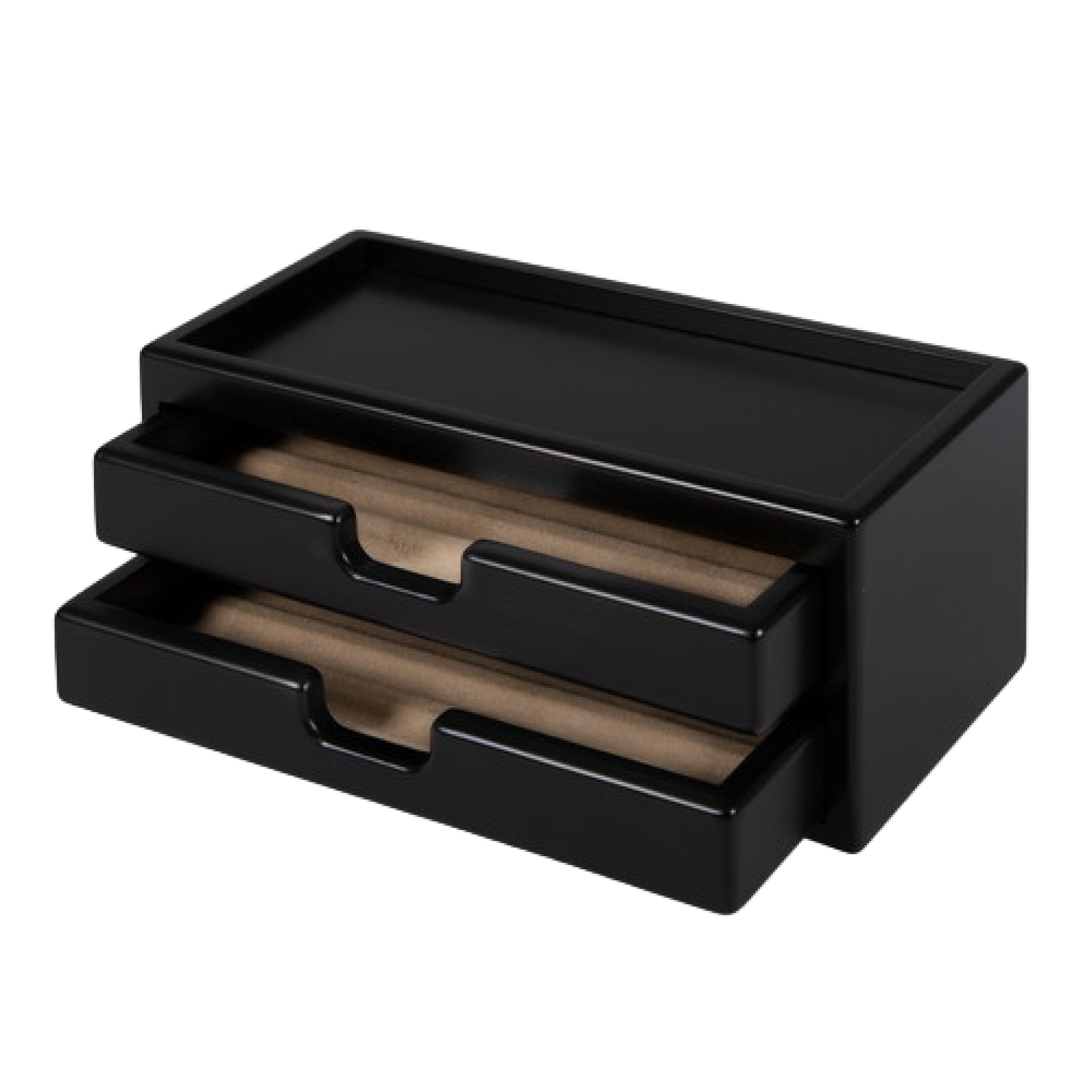 TOYOOKA CRAFT Wooden Hinoki Black Fountain Pen Box With 8 Slots