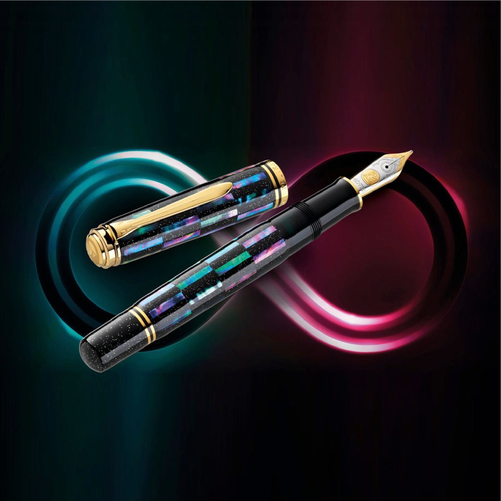 Souverän M1000 Raden Black Infinity Limited Edition Fountain Pen