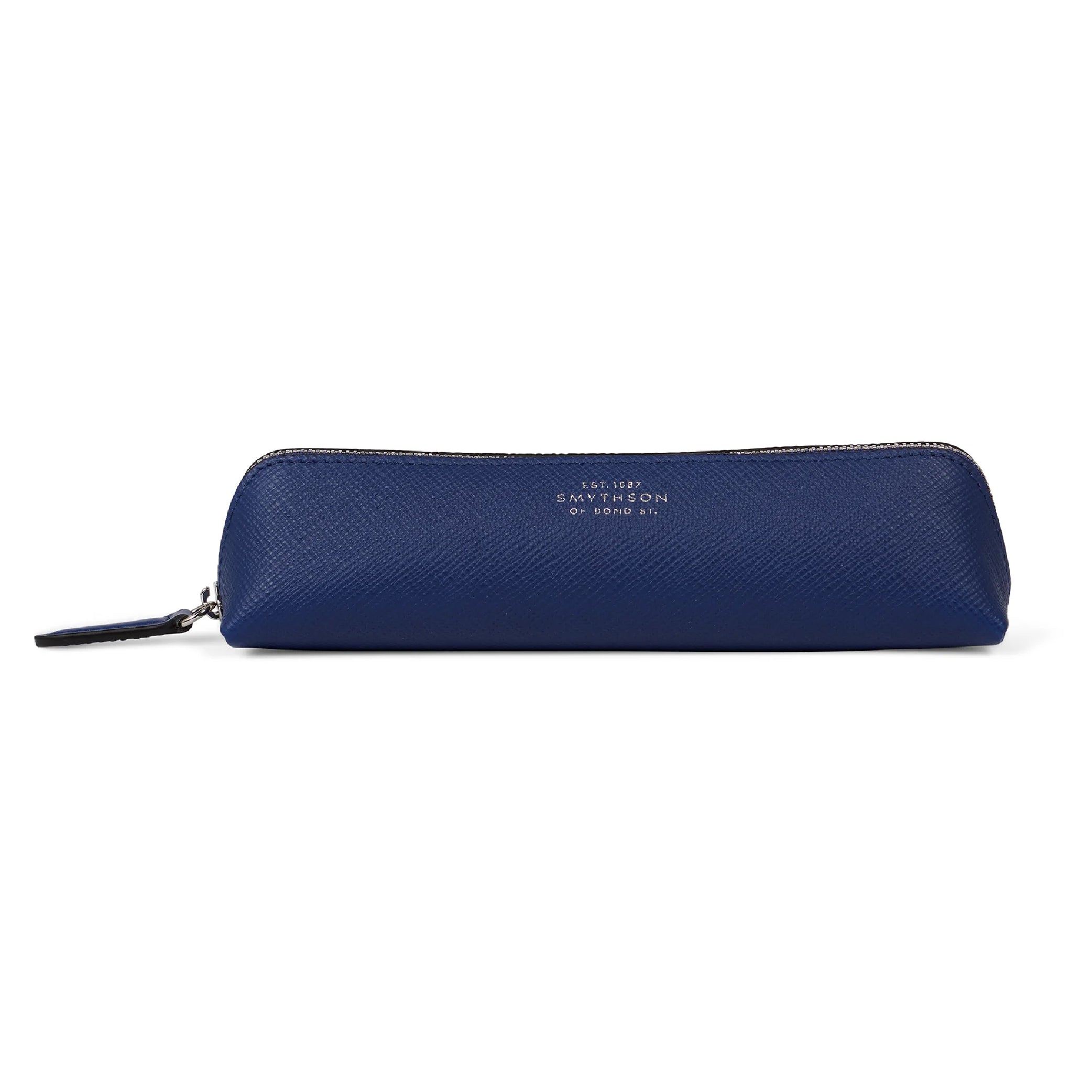 SMYTHSON Indigo Blue Pencil Case in Panama