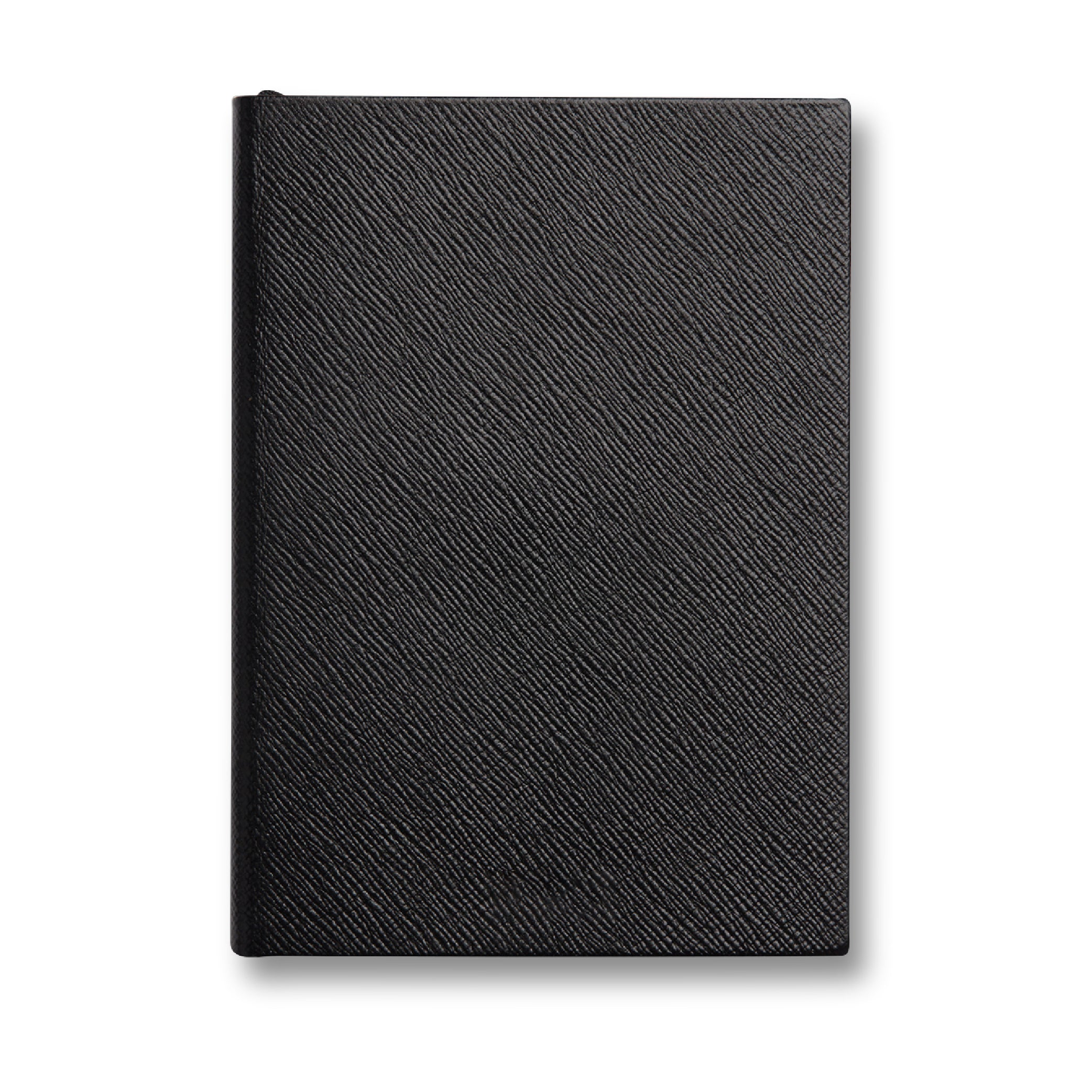 SMYTHSON Black Plain Paged Soho Notebook in Panama