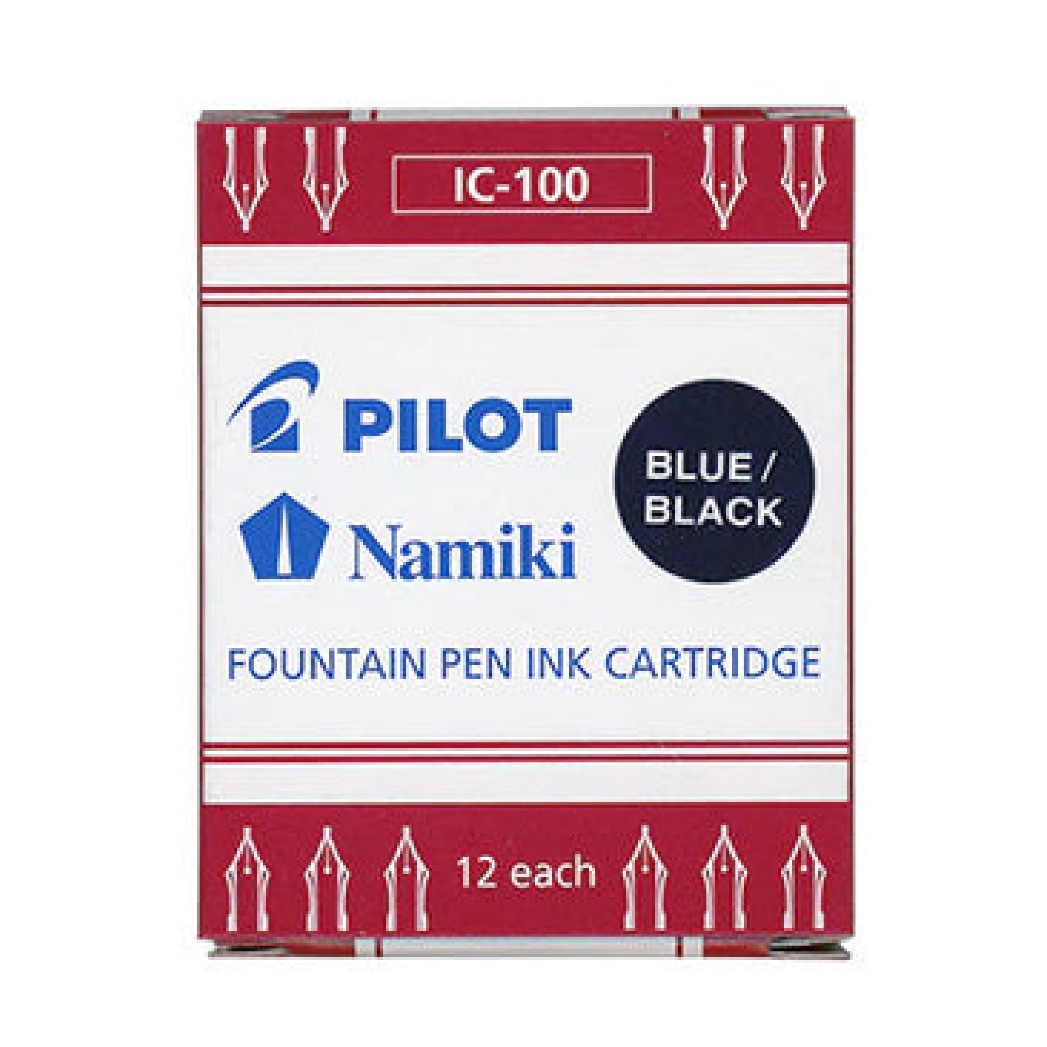 Blue/Black Cartridges, 12pcs