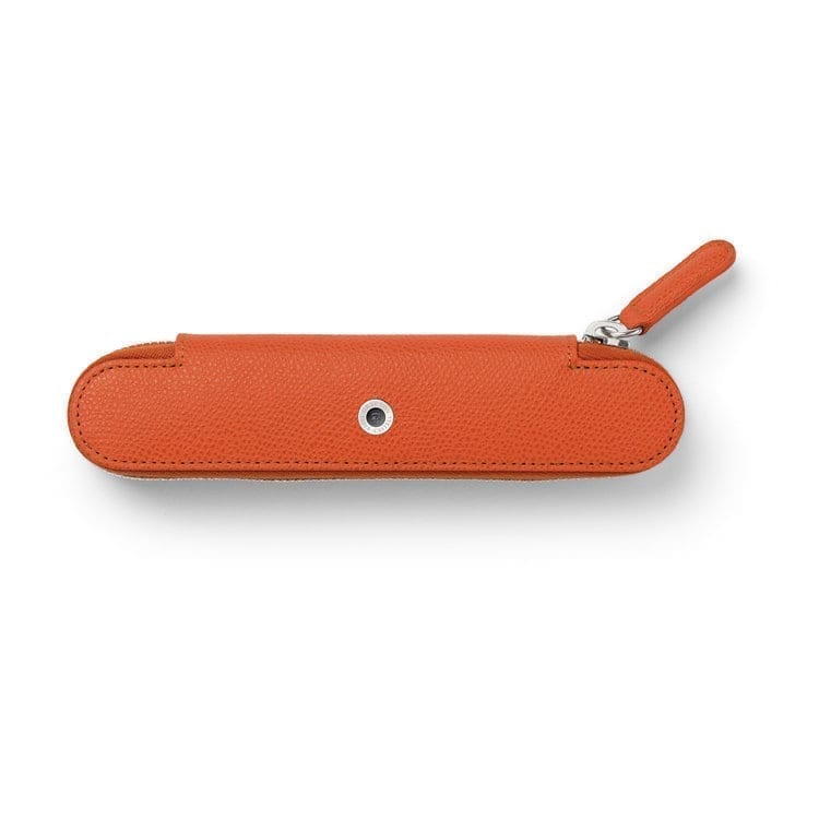 Epsom 1 Pen Case with Zipper Burned Orange