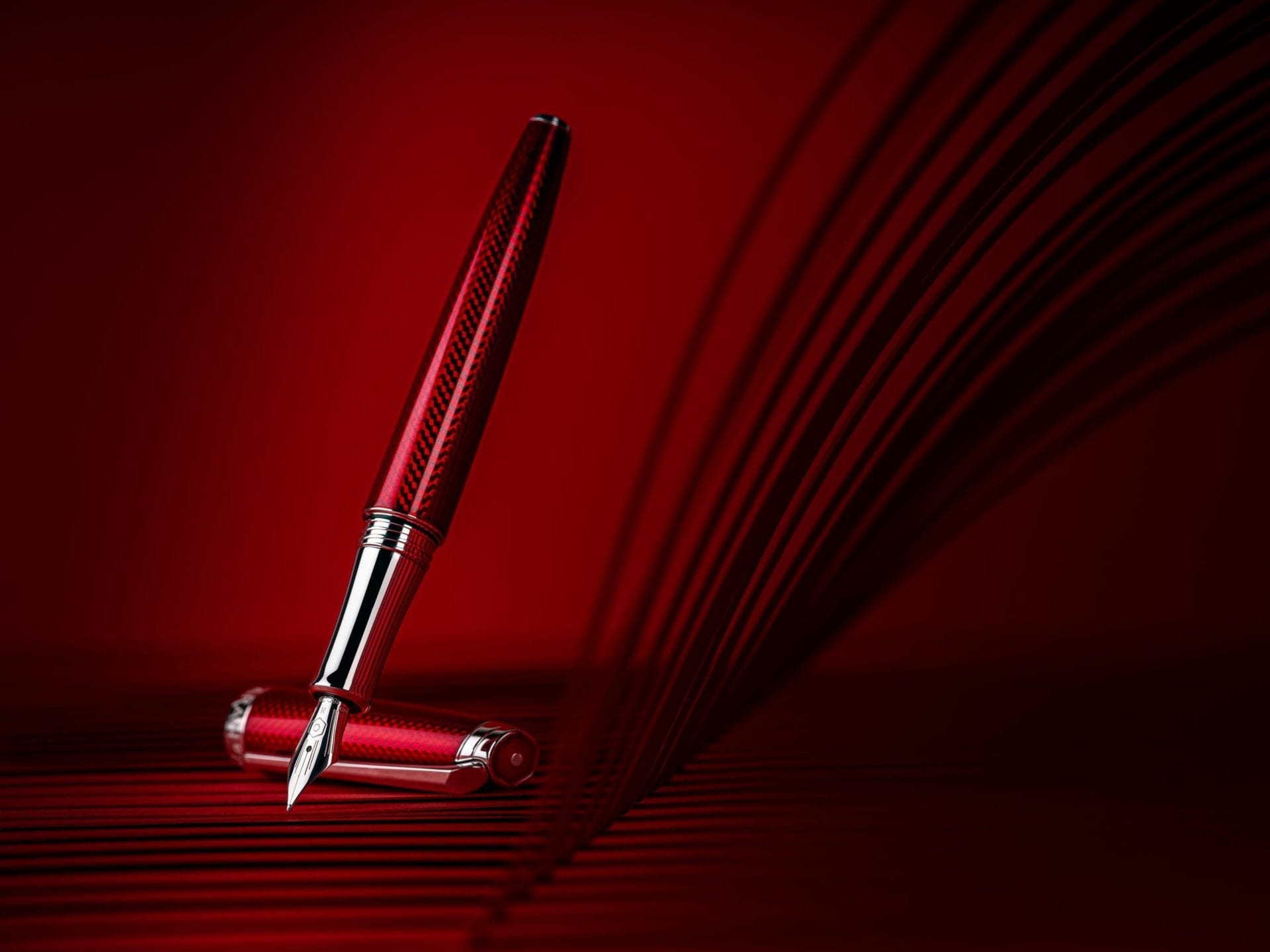 CARAN D'ACHE Leman Rouge Carmin Fountain Pen