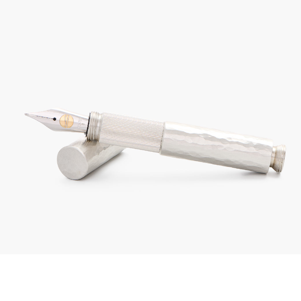Pocketmaster Hammered Solid 935 Silver Special Edition Fountain Pen