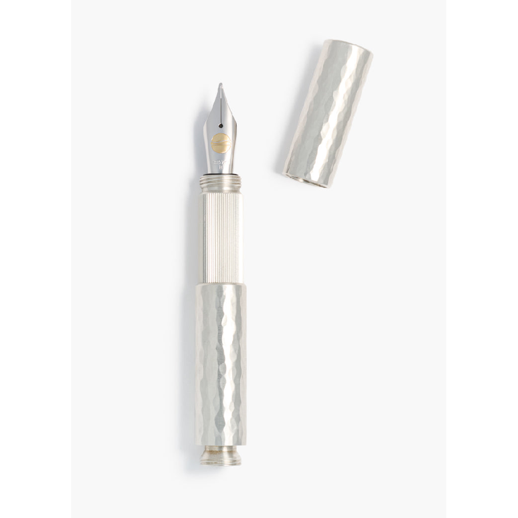 Pocketmaster Hammered Solid 935 Silver Special Edition Fountain Pen