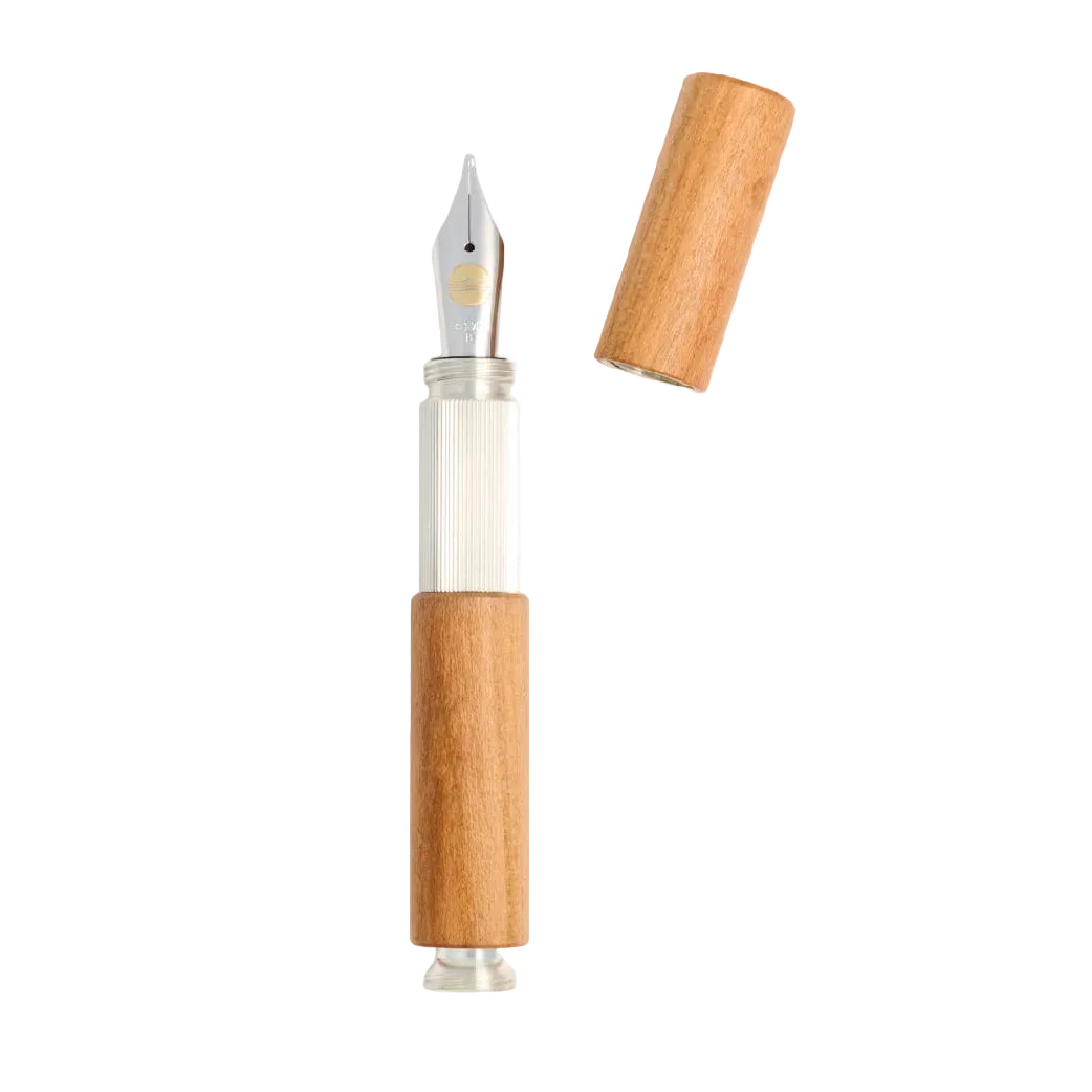 Pocketmaster Walnut & SIlver Fountain Pen