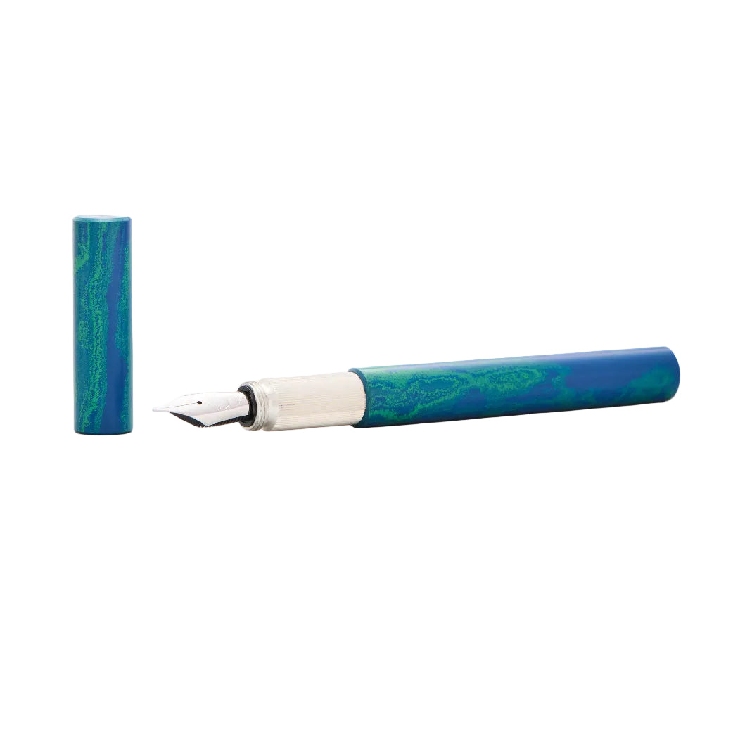 Shortcap Ebonite Faroe Silver Fountain Pen