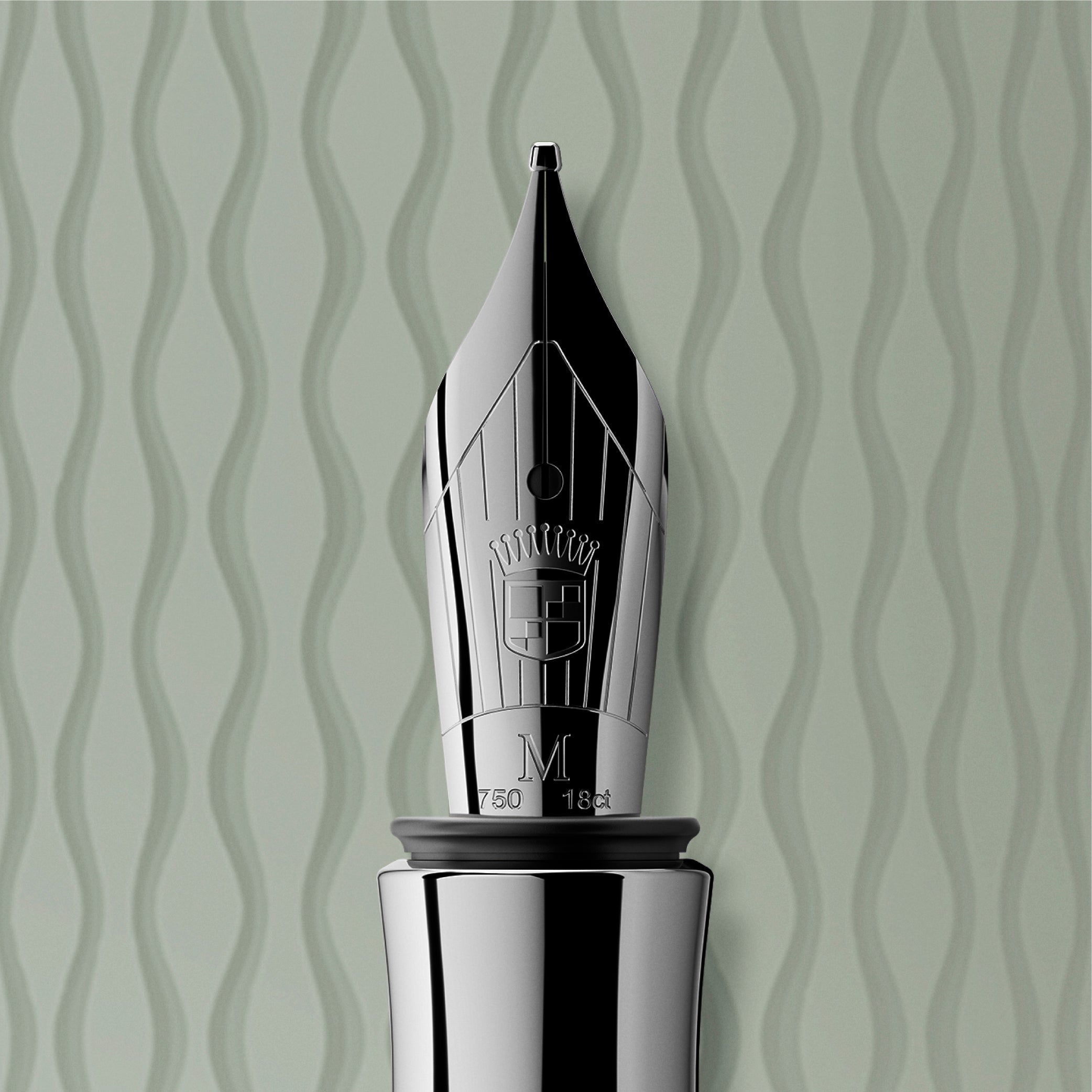 Guilloche Sage Green Fountain Pen