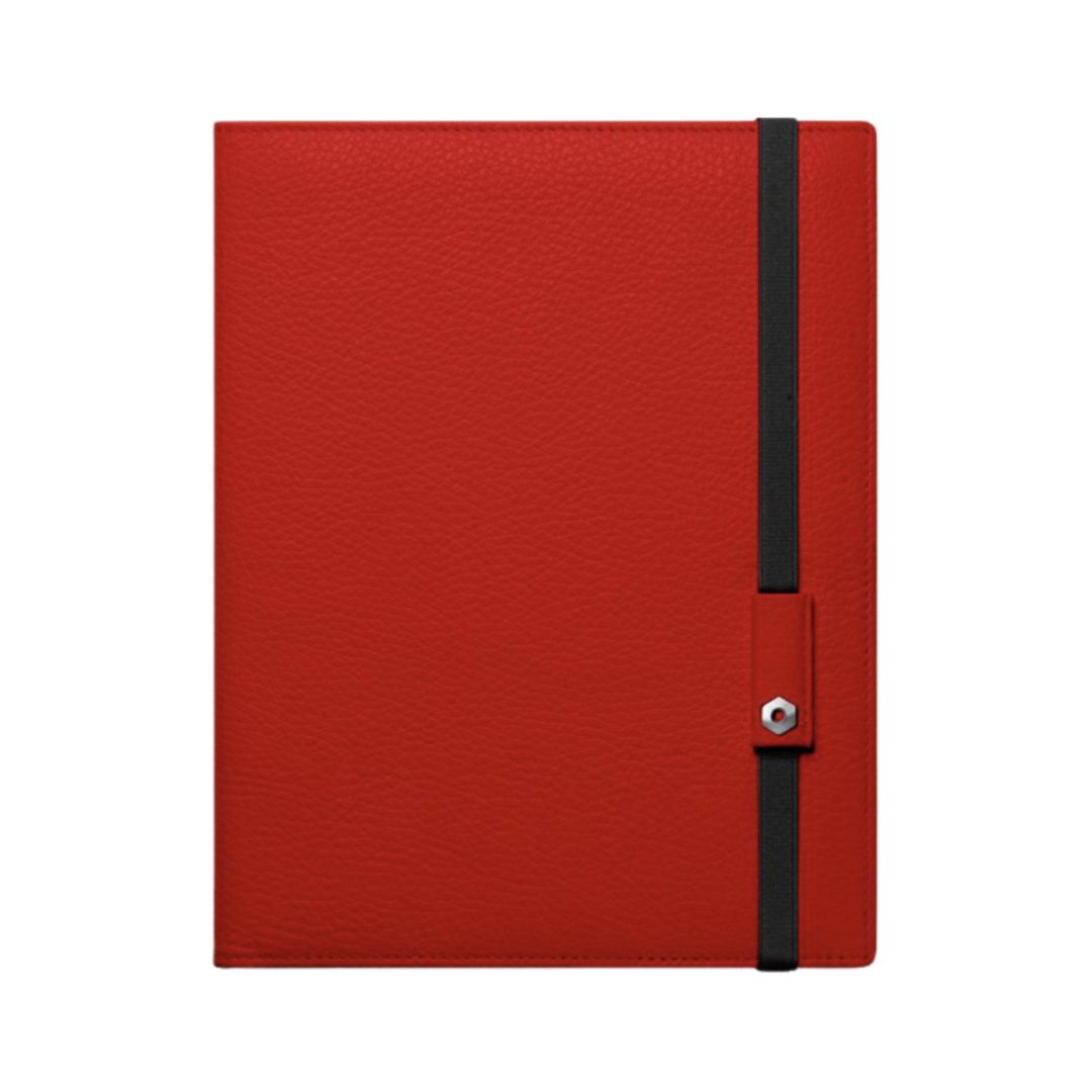 Léman Red Leather Notebook A5