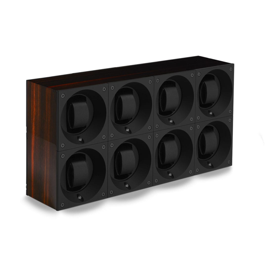 SWISS KUBIK Masterbox Octuple Varnished Macassar Ebony