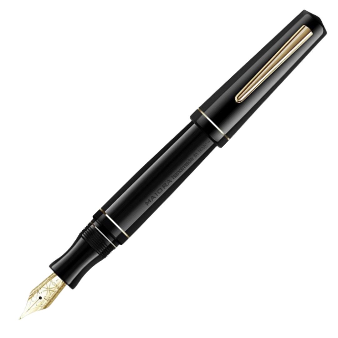 Maiora Impronte Mirror Black Fountain Pen