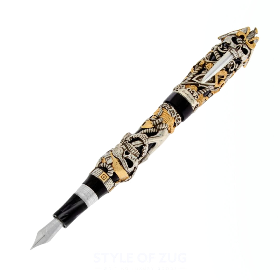 MONTEGRAPPA Pirates Silver Limited Edition Fountain Pen