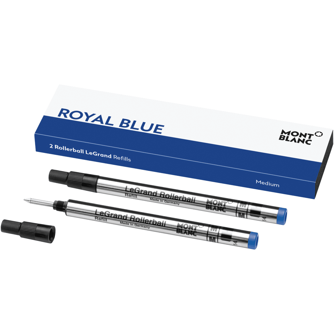 2 Rollerball LeGrand Refills Royal Blue (F, M, B)