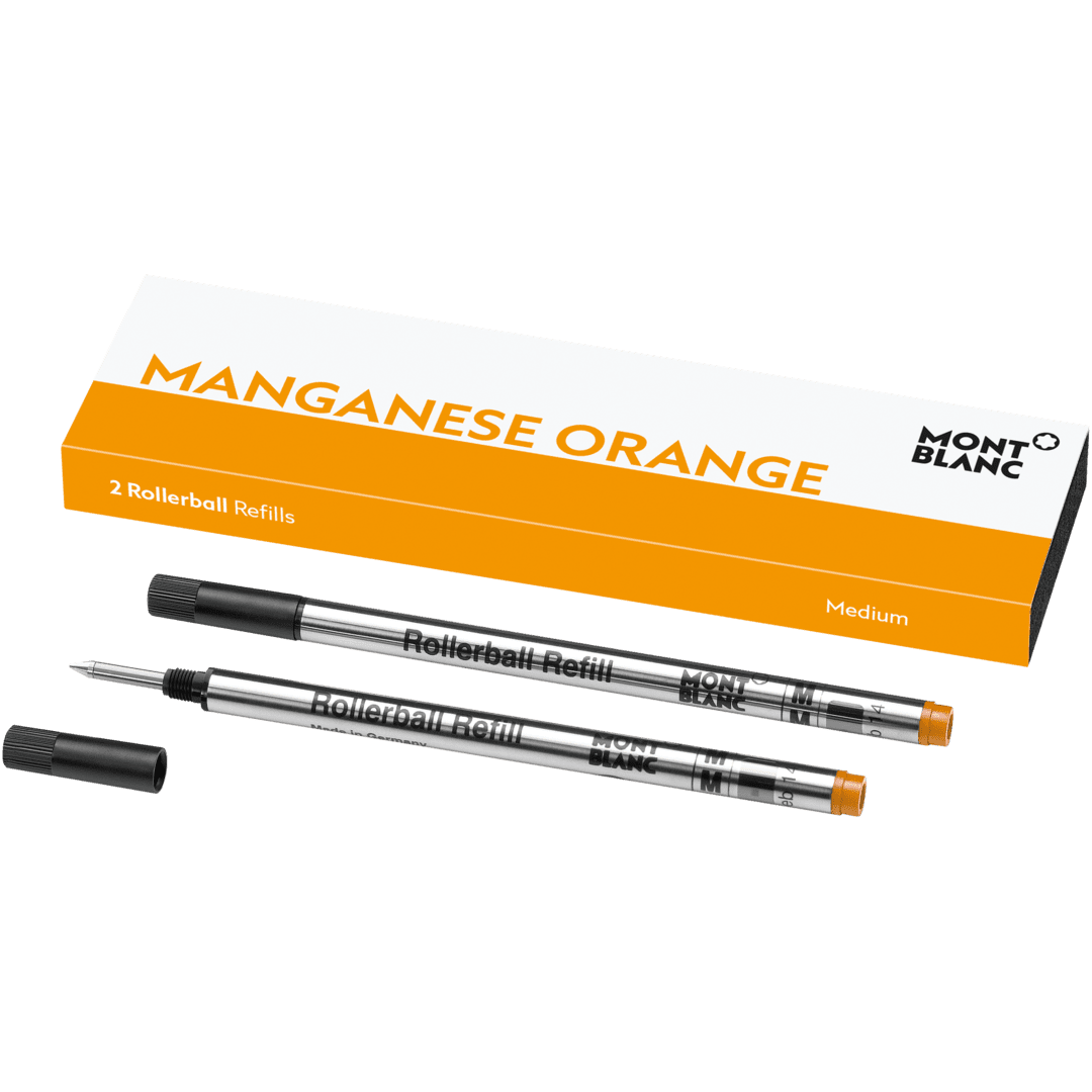 2 Rollerball Refills (M) Manganese Orange