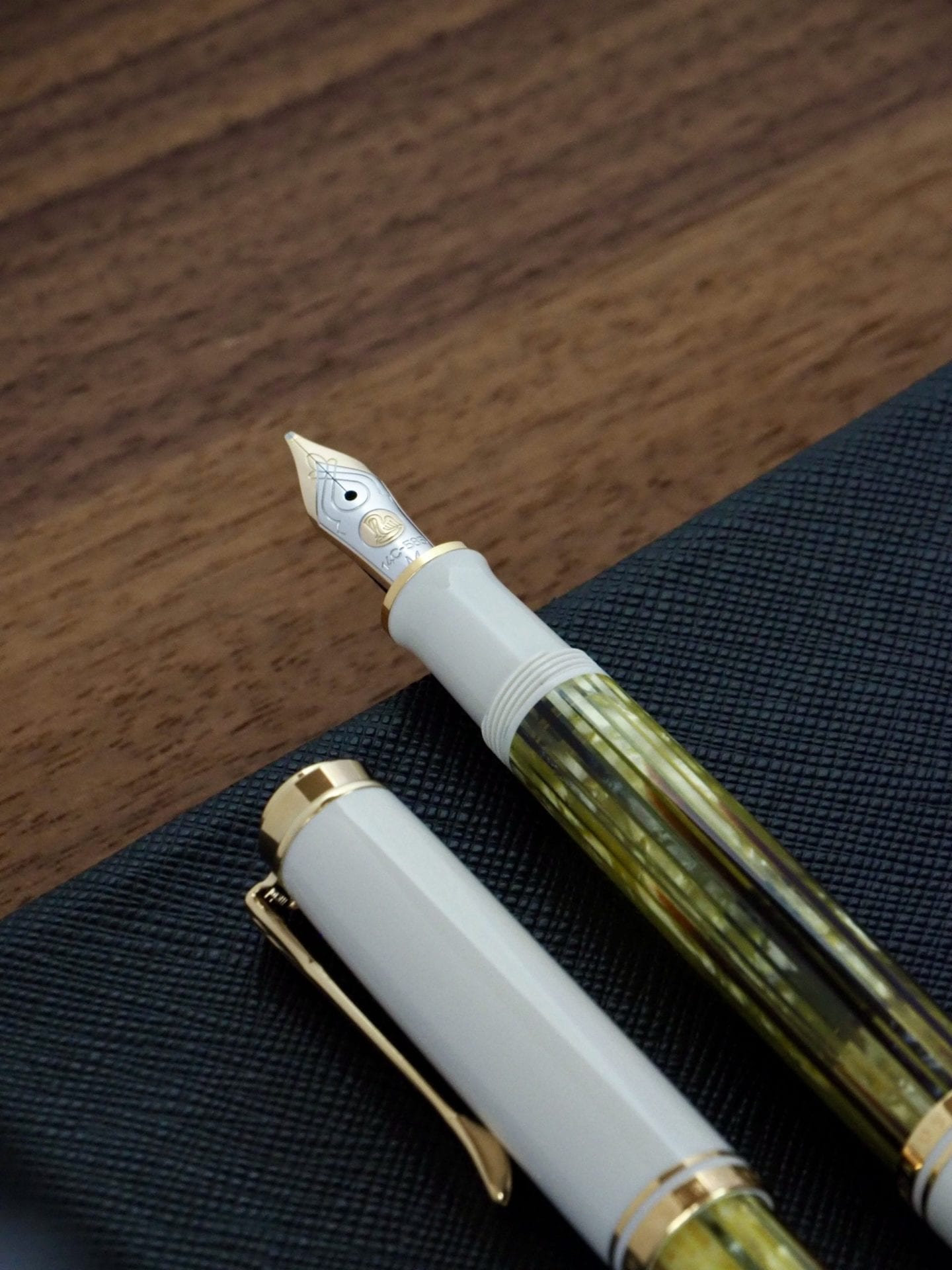 PELIKAN Souverän M400 White Turtle Fountain Pen