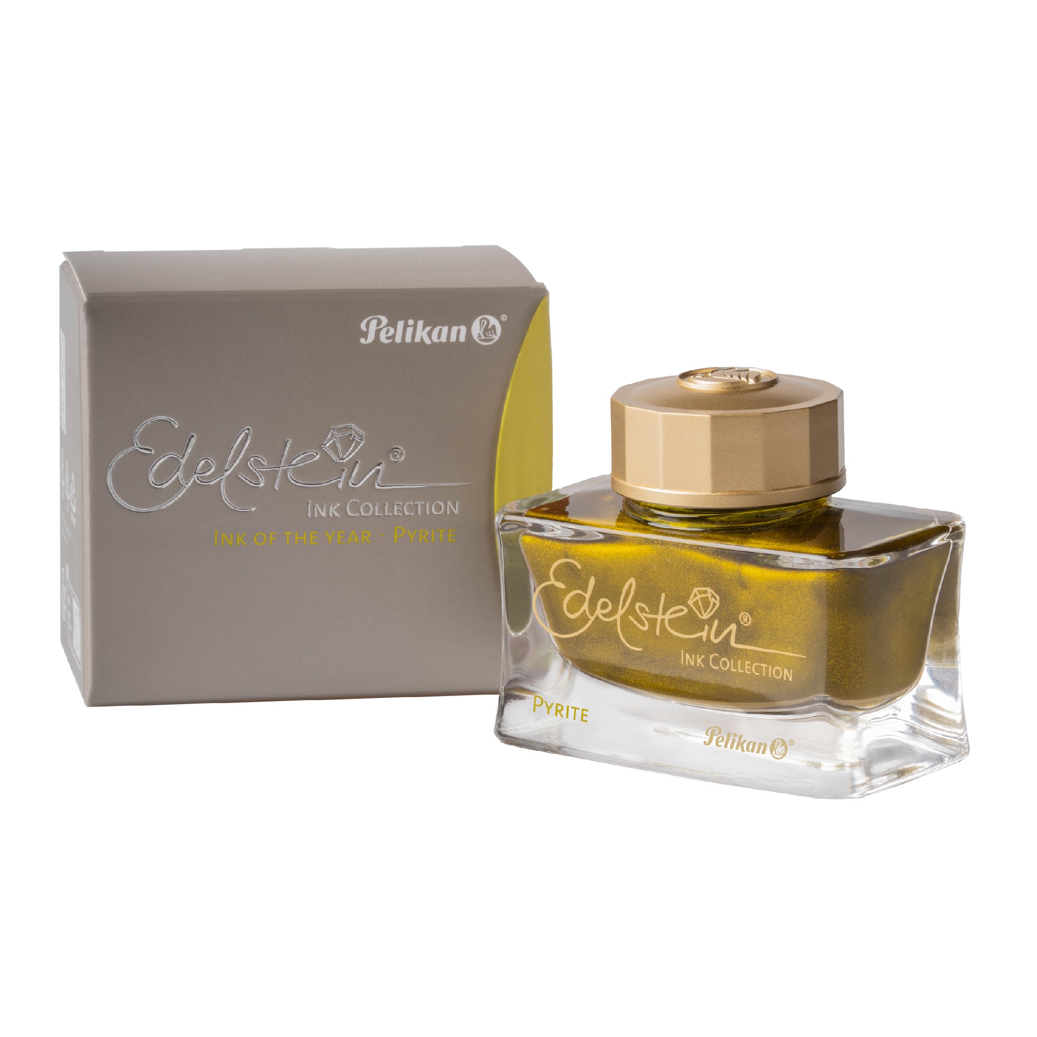 PELIKAN_Edelstein Ink Pyrite Ink of the Year 2026, 50ml_Bottle with Packaging