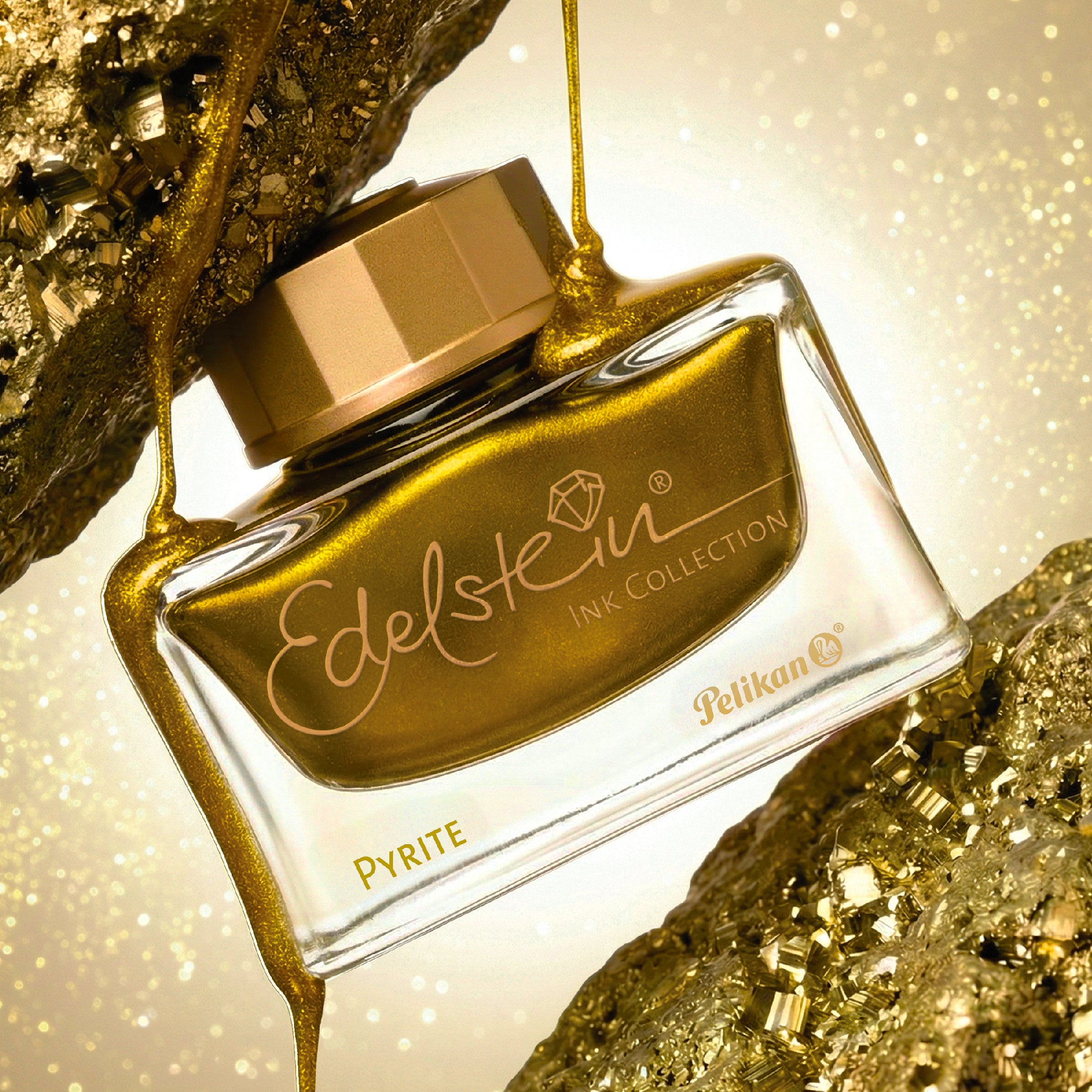PELIKAN_Edelstein Ink Pyrite Ink of the Year 2026, 50ml_Styled Ink Shot