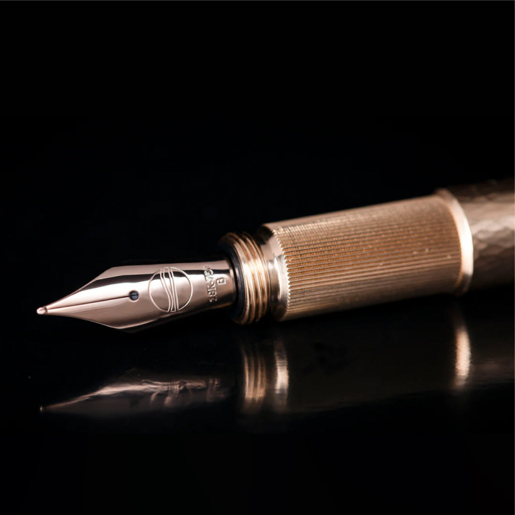 Pocketmaster "Hammer Blow" Solid Gold Limited Edition Fountain Pen