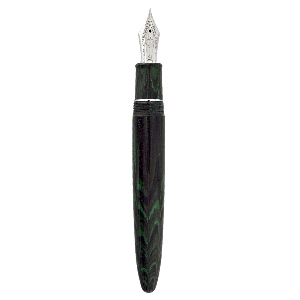 SAILOR_King of Pen Ripple Aoine Ebonite Limited Edition Fountain Pen_Open Pen Picture