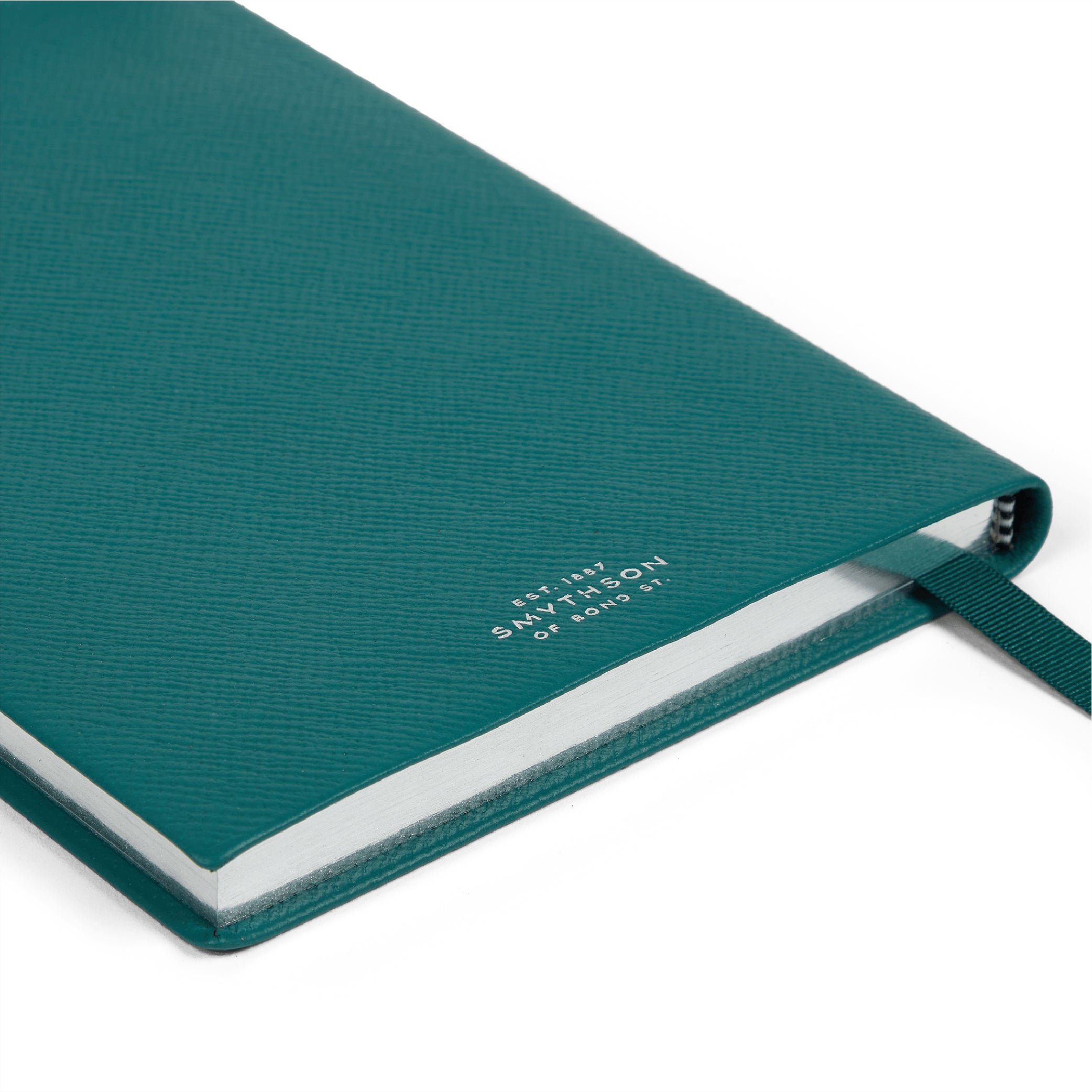 SMYTHSON_Soho Notebook in Petrol Panama_Notebook Detail