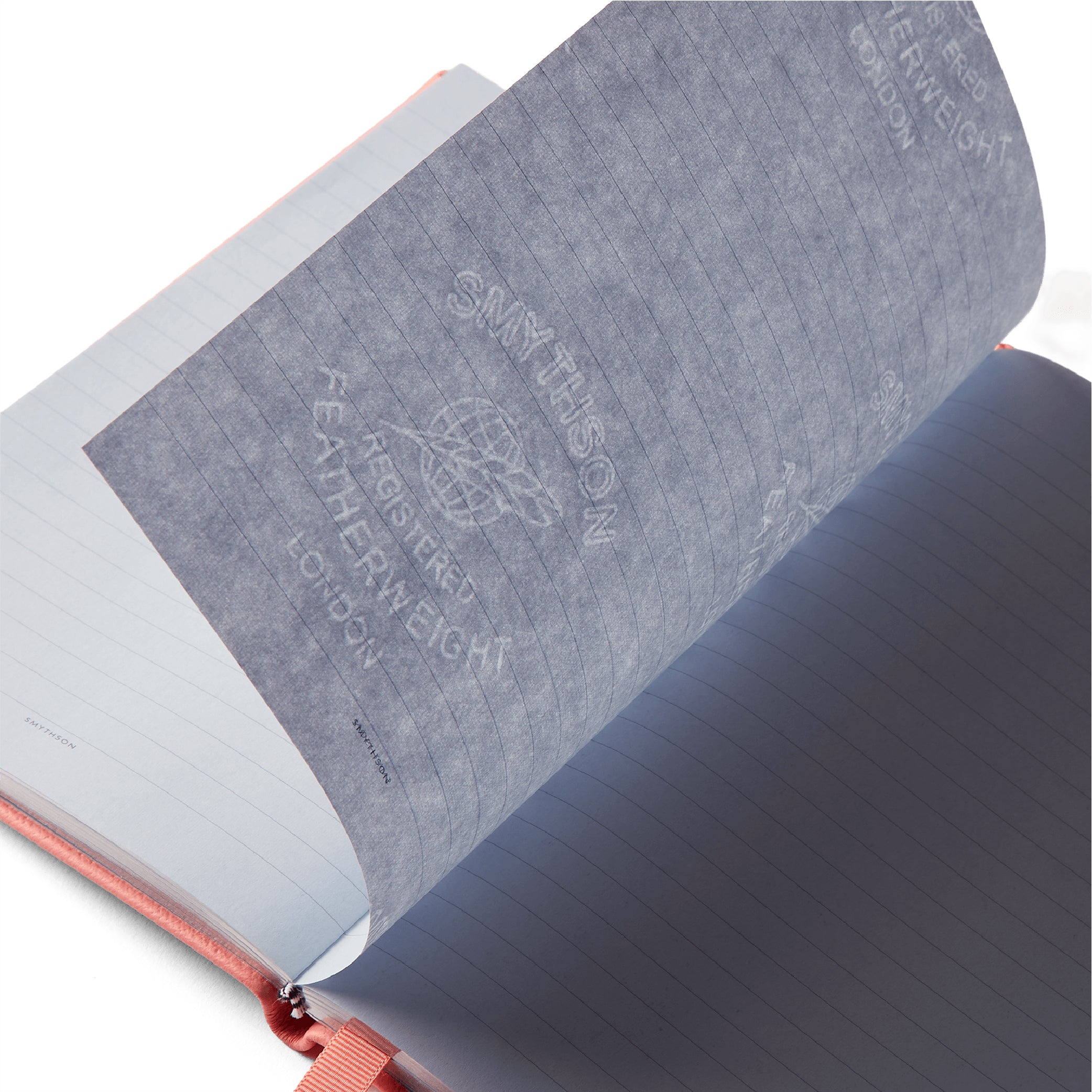 SMYTHSON_Soho Notebook in Candy Pink Panama_Paper Detail