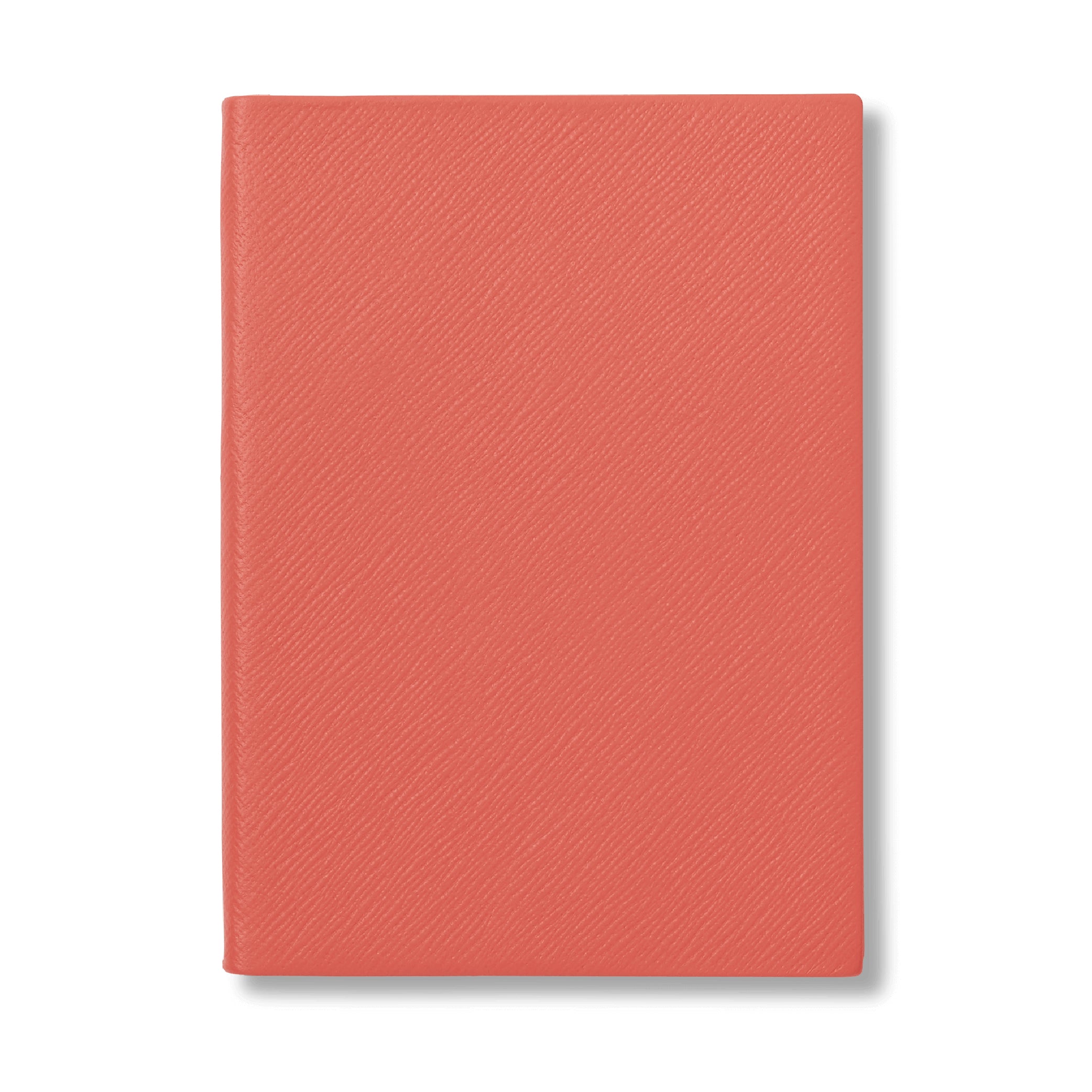 SMYTHSON_Soho Notebook in Liberty Bright Coral Panama