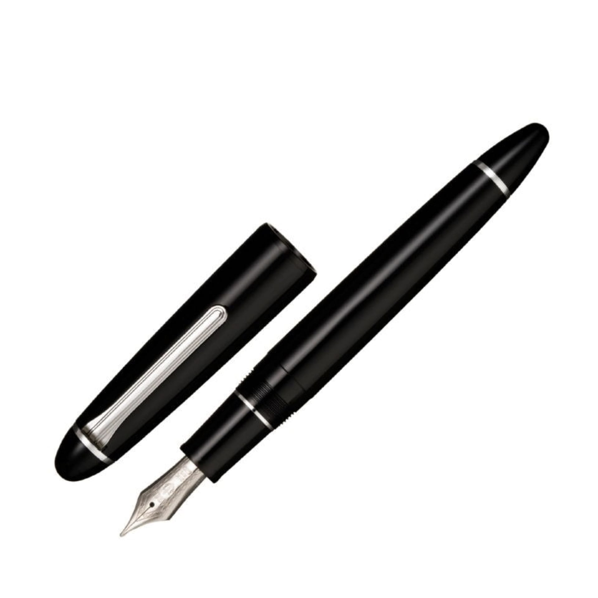 Penna stilografica placcata in rodio SAILOR 1911L Simply Black