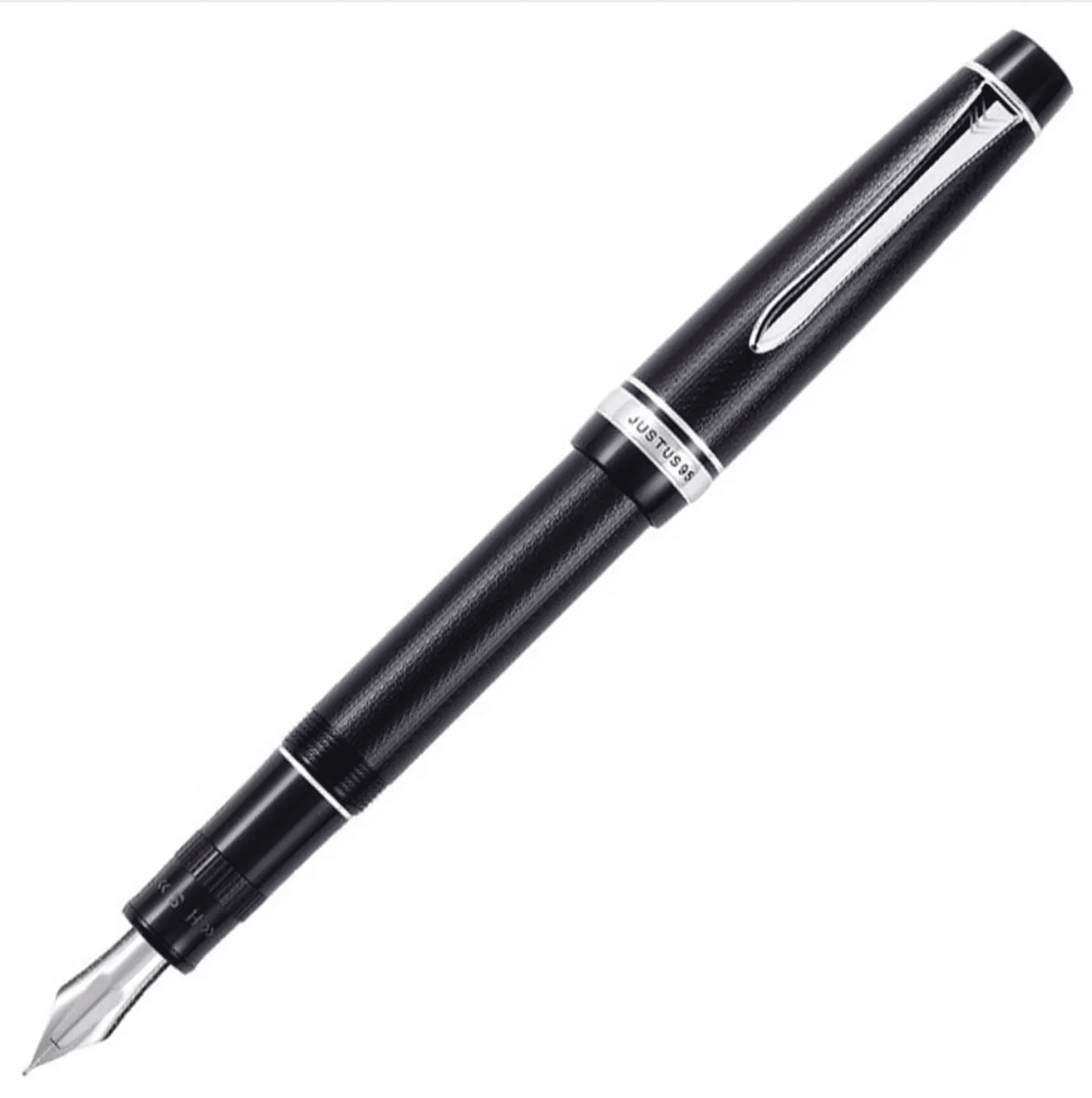 Penna stilografica PILOT Justus 95 Rhodium Black