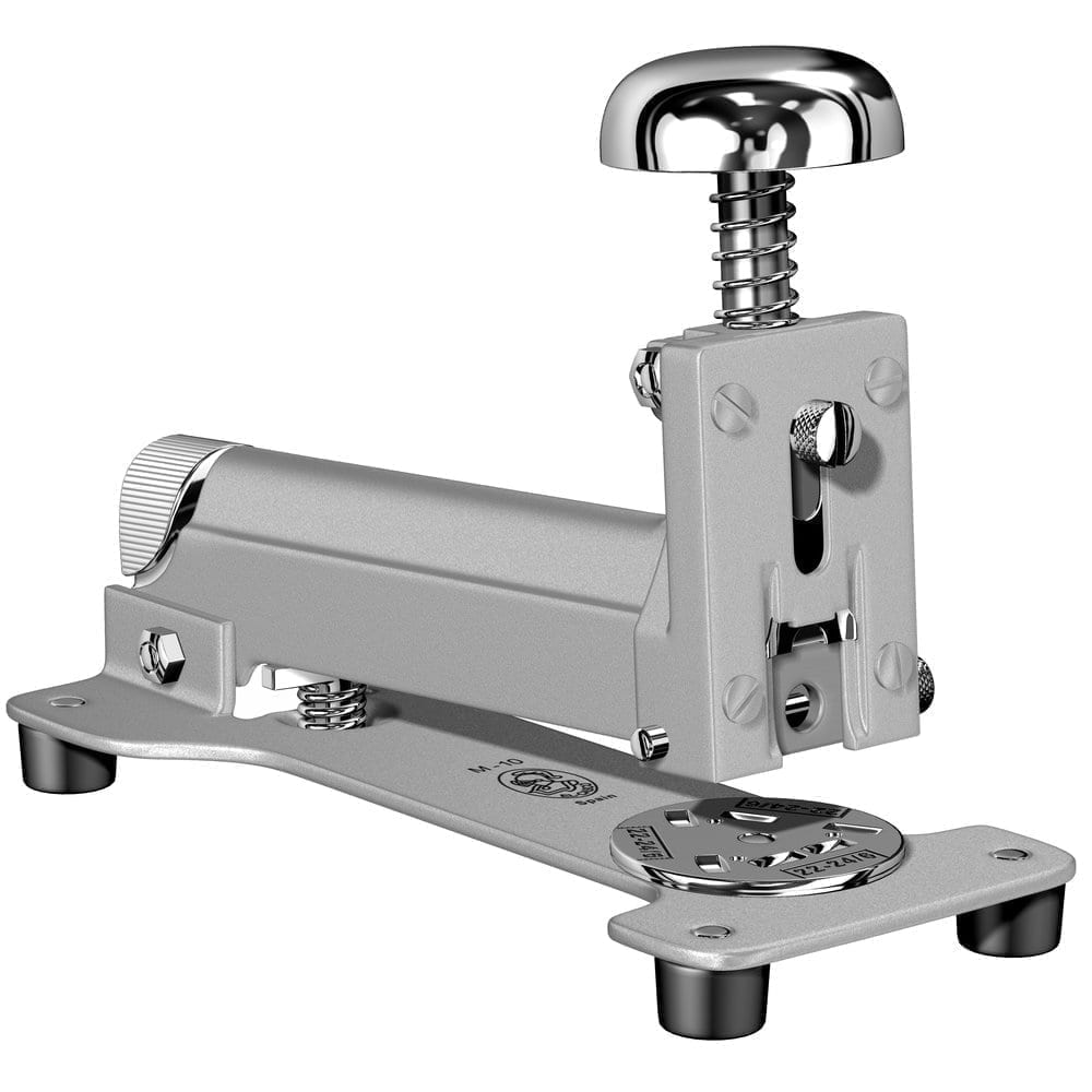 Grey and Chrome M-10 Desk Stapler