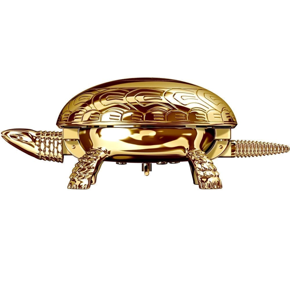 Turtle Gold Paperweight and Bell