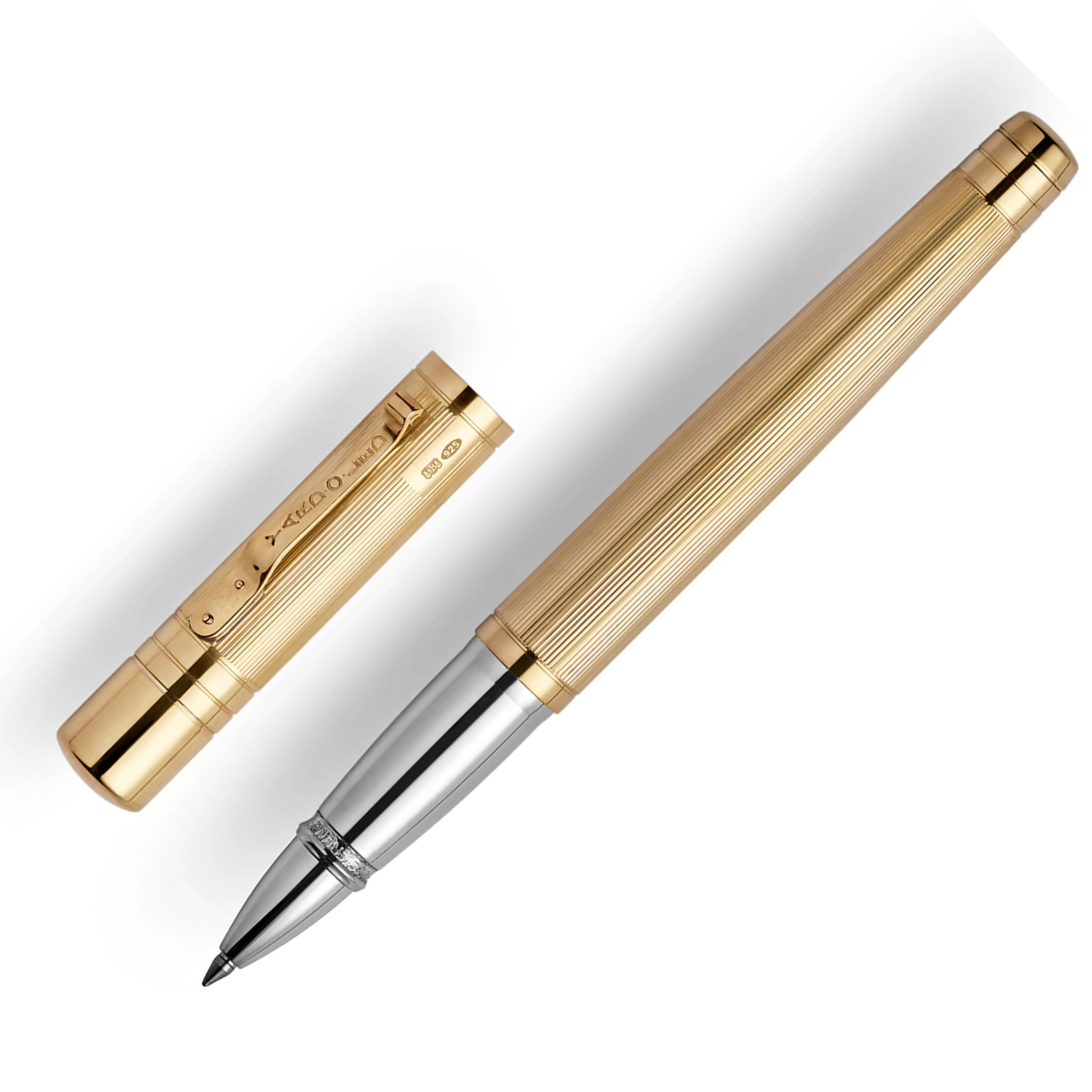 The Pinstripe 72 Gold Vermeil Grand Rollerball