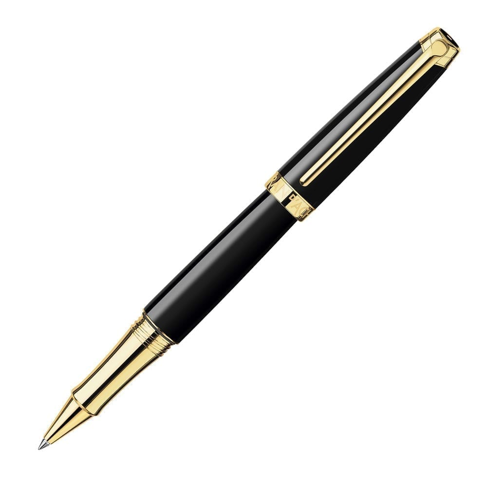 CARAN D'ACHE Leman Ebony Black Gold Rollerball