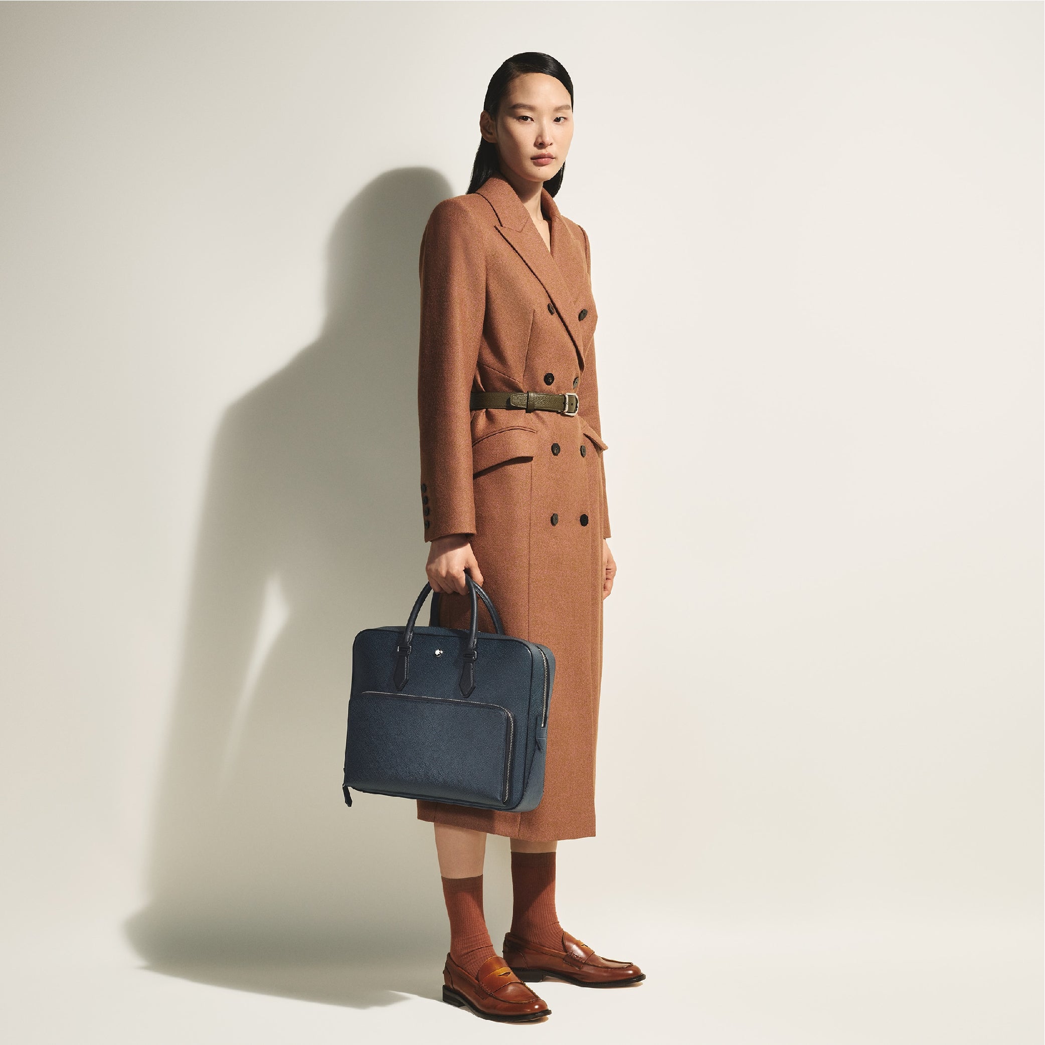 Sartorial Medium Document Case Tweed Blue