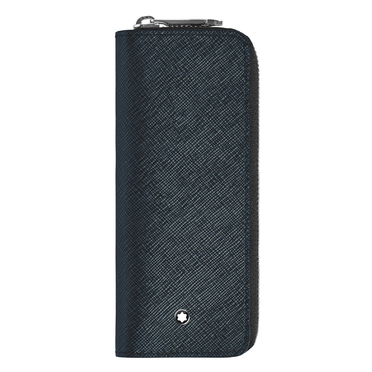 Sartorial 2 Pen Pouch Zip Tweed Blue
