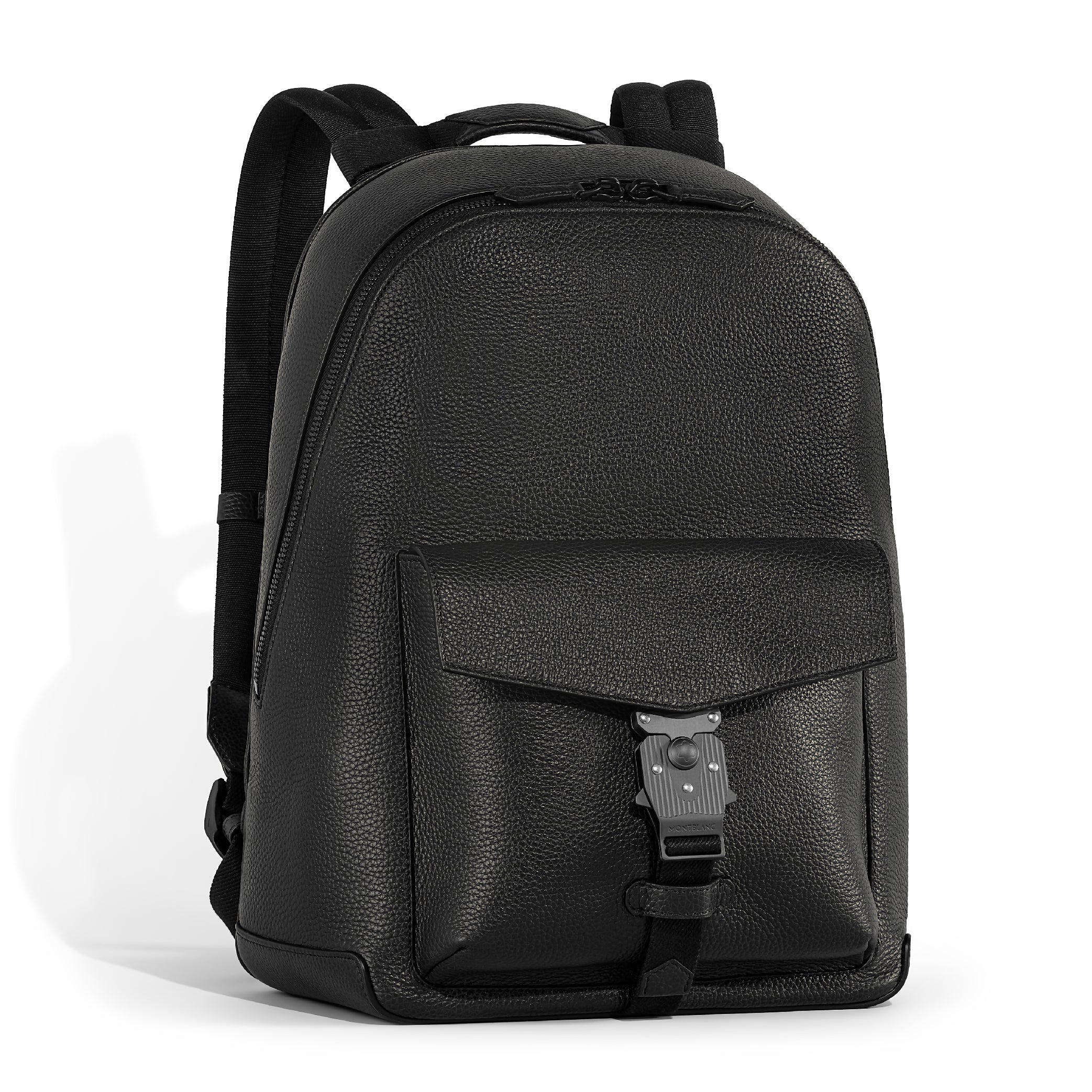 Grain Black Backpack With M-Lock 4810 Buckle