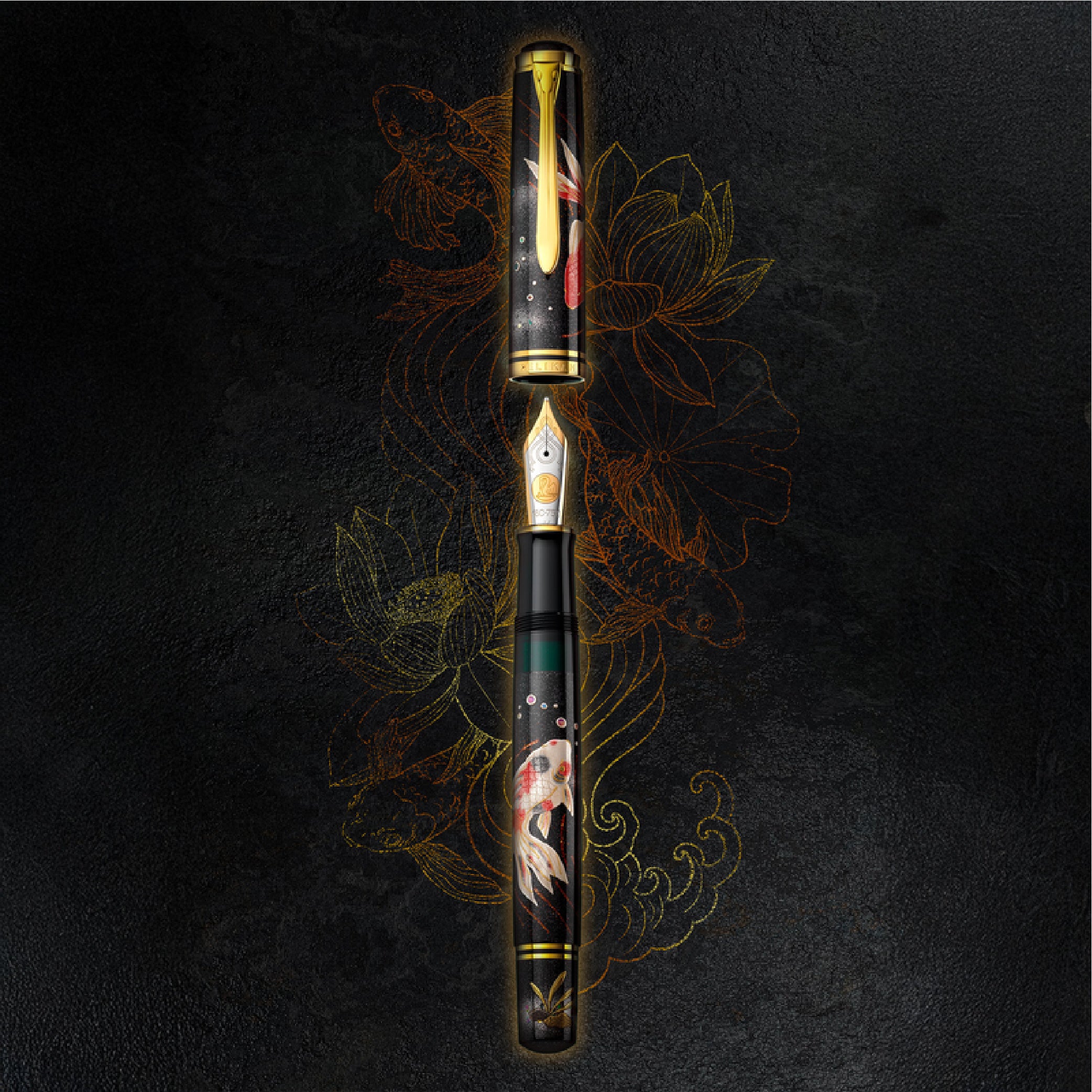 Souverän M1000 Maki-E Goldfish Limited Edition Fountain Pen