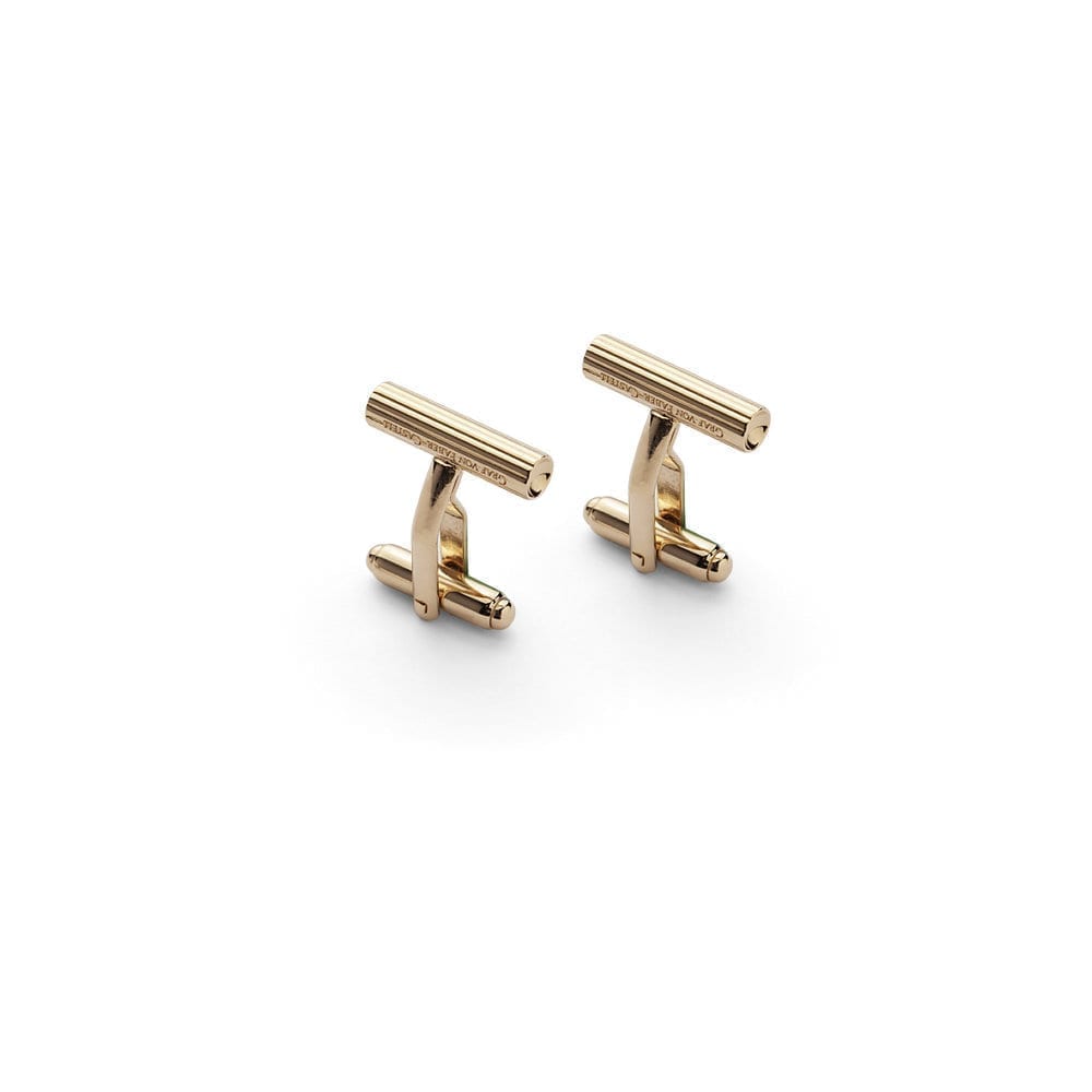 Cufflinks Cylindrical Gold