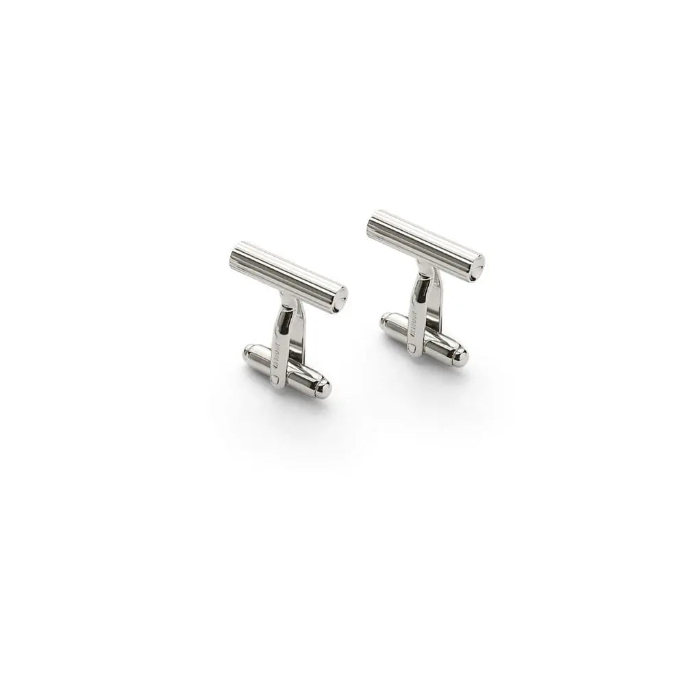 Cufflinks Cylindrical Platinum Plated