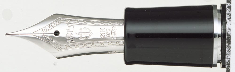 Penna stilografica SAILOR 1911 Large Series con finiture in argento nero e pennino 21kt